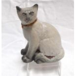 An early Bernard Rooke studio pottery cat (unsigned) 17cm high