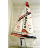 A remote control off shore sailing racing team pond yacht 62cm long