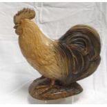 A Bernard Rooke studio pottery cockerel (unsigned) 34cm high