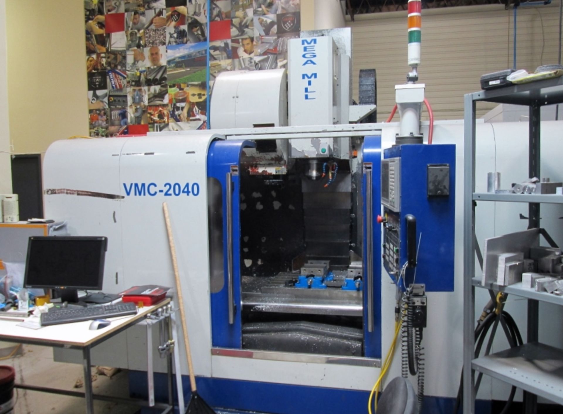 Mega Mill CNC w/computer and tooling VMC-2040 voltage:575