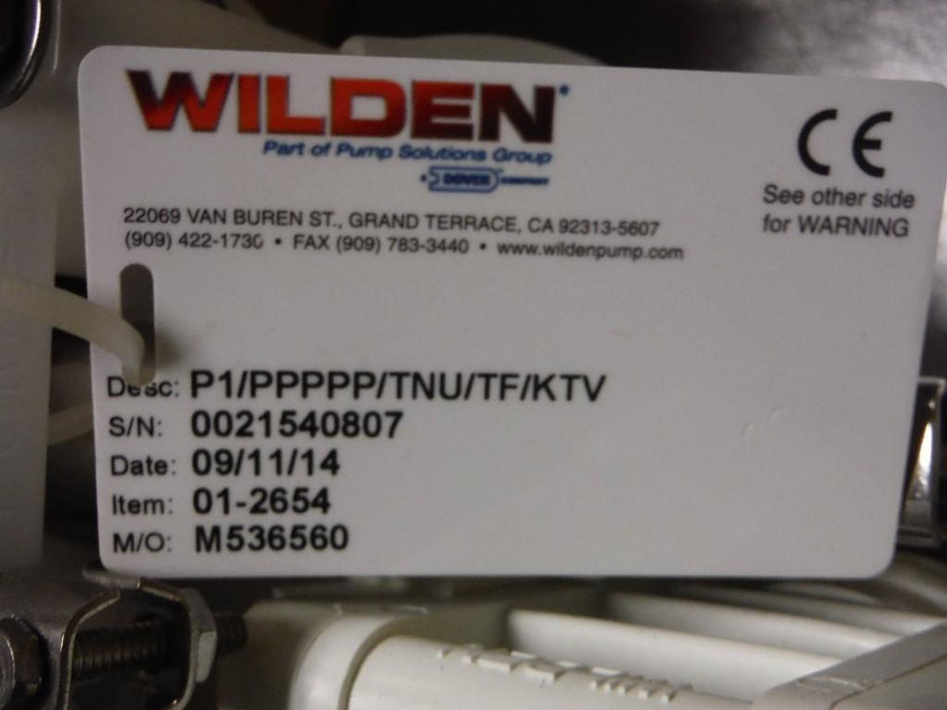 Wilden PVC diaphragm pump, new in box. - RIGGING FEE FOR DOMESTIC TRANSPORT $25 - Image 2 of 4