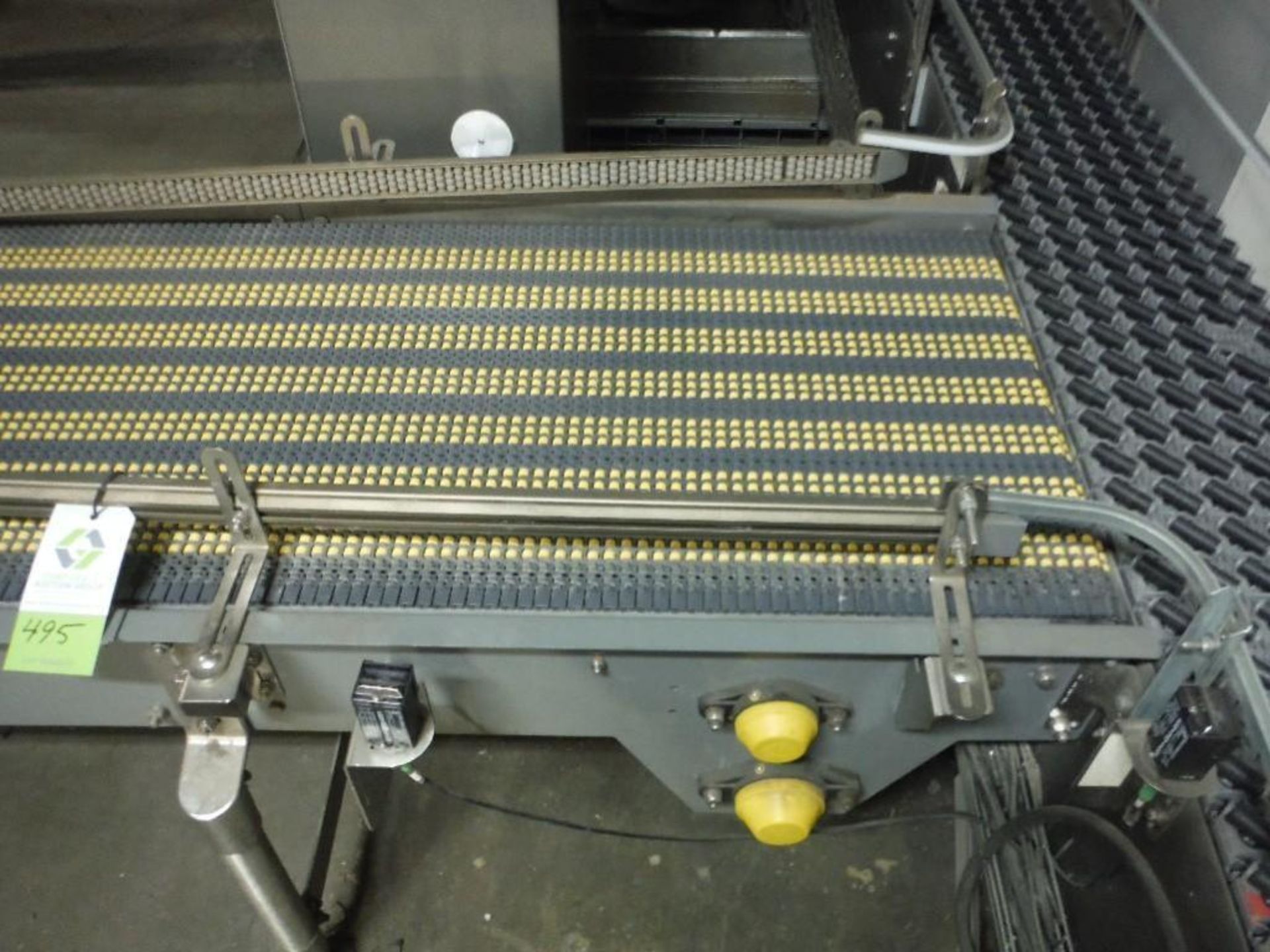 Hartness case conveyor, mild steel, roller belt, 188 in. L x 24 in. W x 32 in. H, 1.5 hp motor,. - R - Image 2 of 6