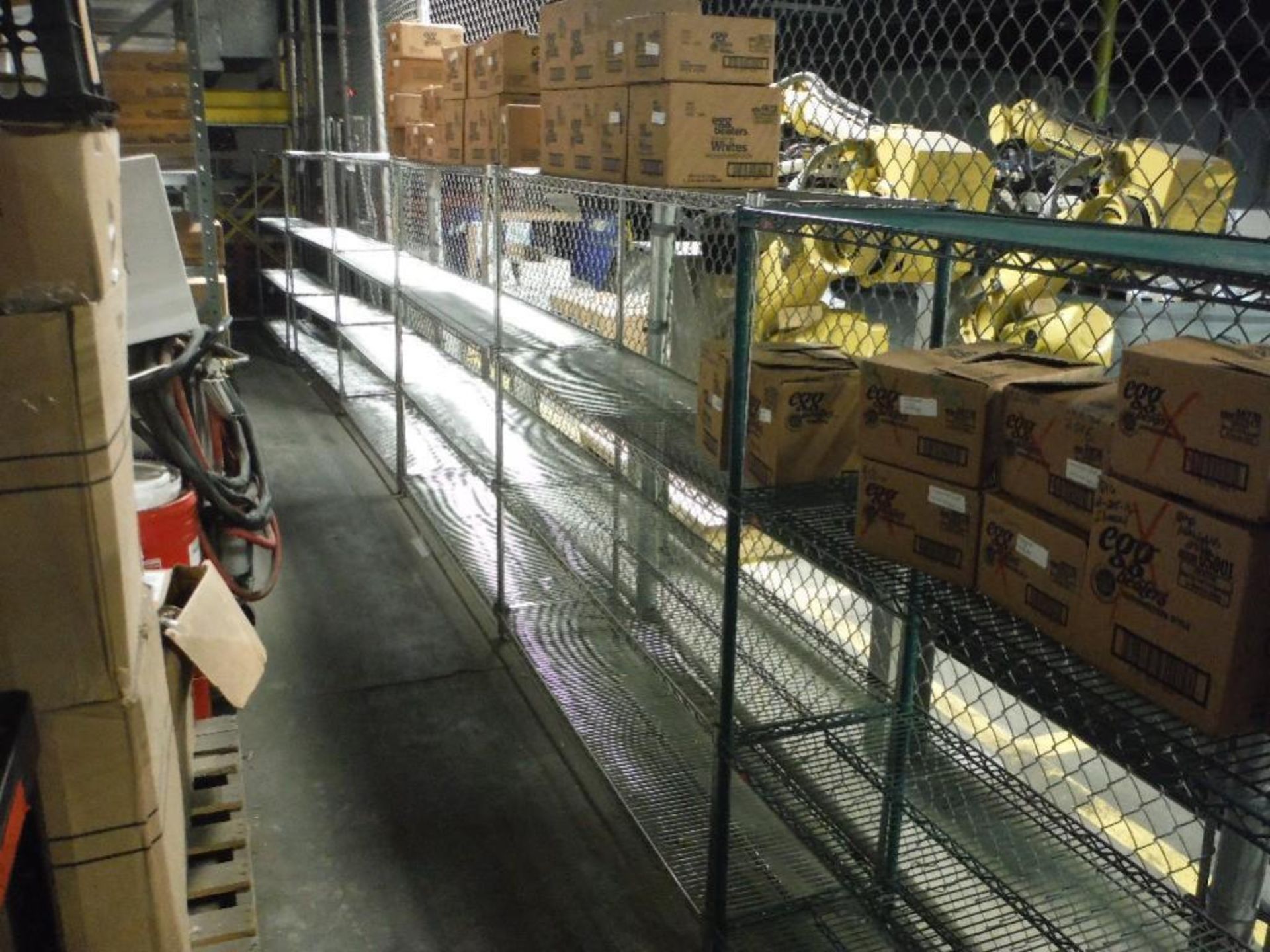 (8) wire metro racks, (2) pallet racks. - RIGGING FEE FOR DOMESTIC TRANSPORT $400 - Image 2 of 4