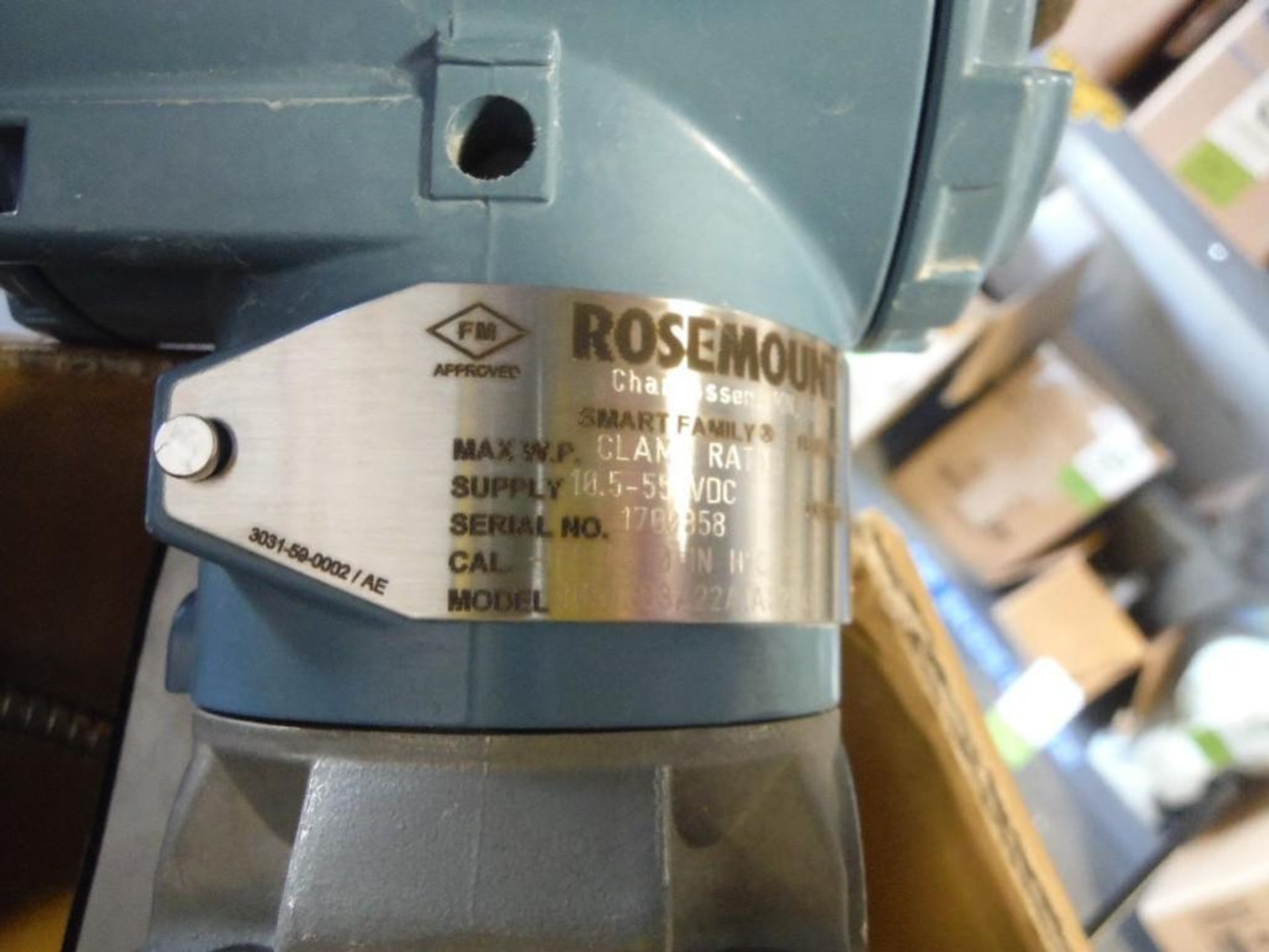 Rosemount pressure transmitter, 3 in.. - RIGGING FEE FOR DOMESTIC TRANSPORT $25 - Image 2 of 2