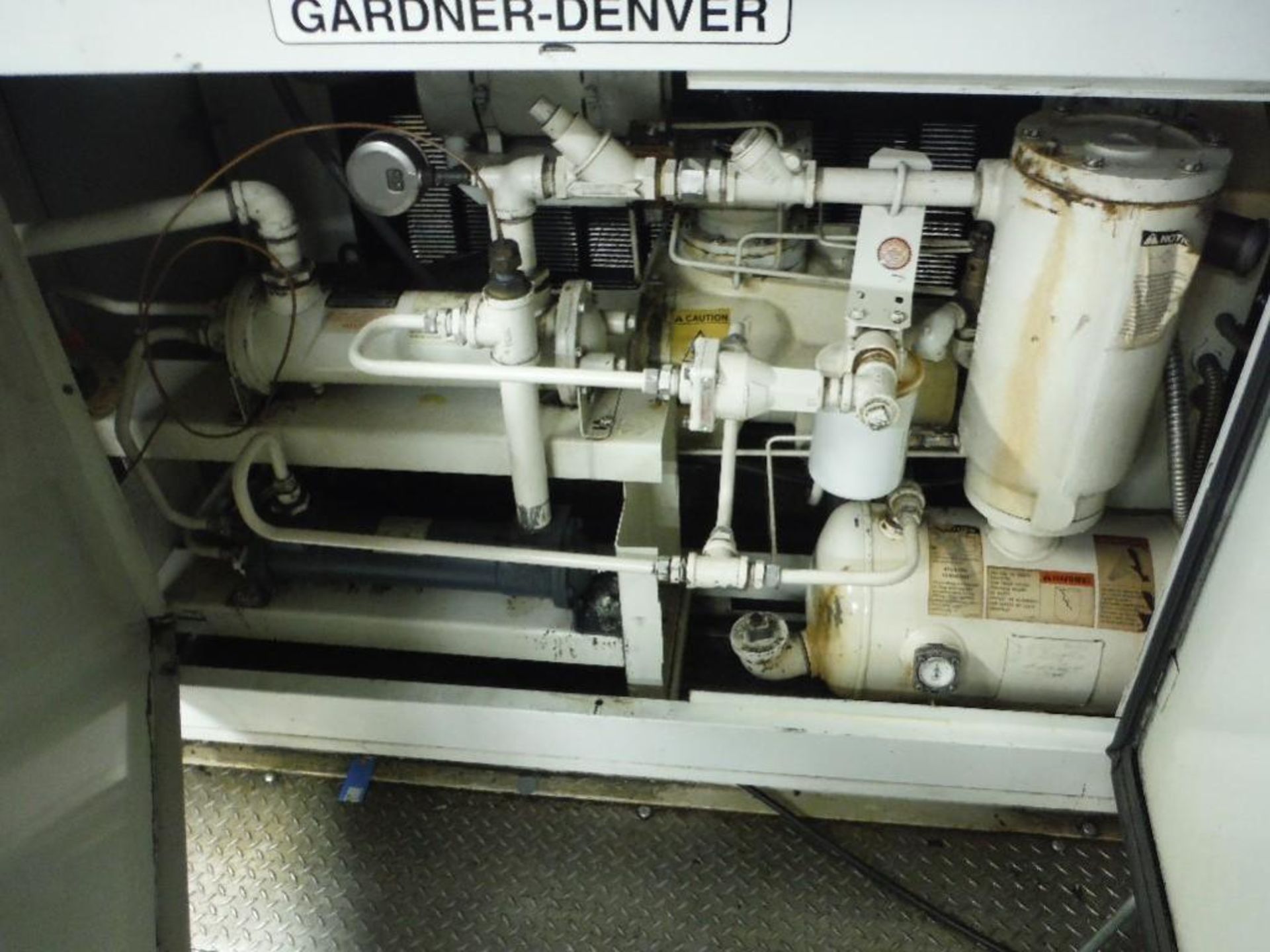 Gardner-Denver 50 hp screw type air compressor, Model EBHSJB, SN M71075. - RIGGING FEE FOR DOMESTIC - Image 10 of 11