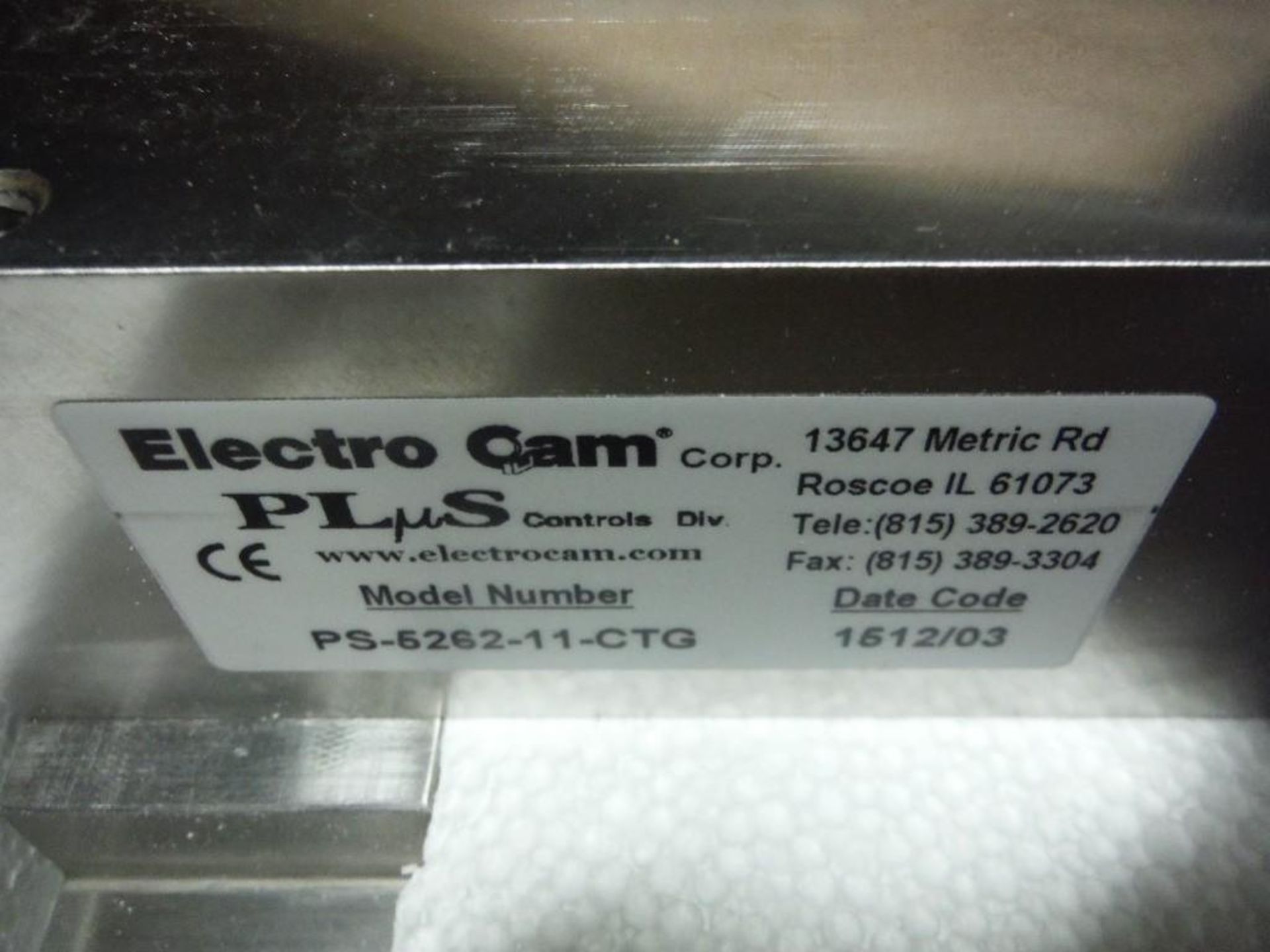 Elecro cam SS cam drive. - RIGGING FEE FOR DOMESTIC TRANSPORT $25 - Image 2 of 3