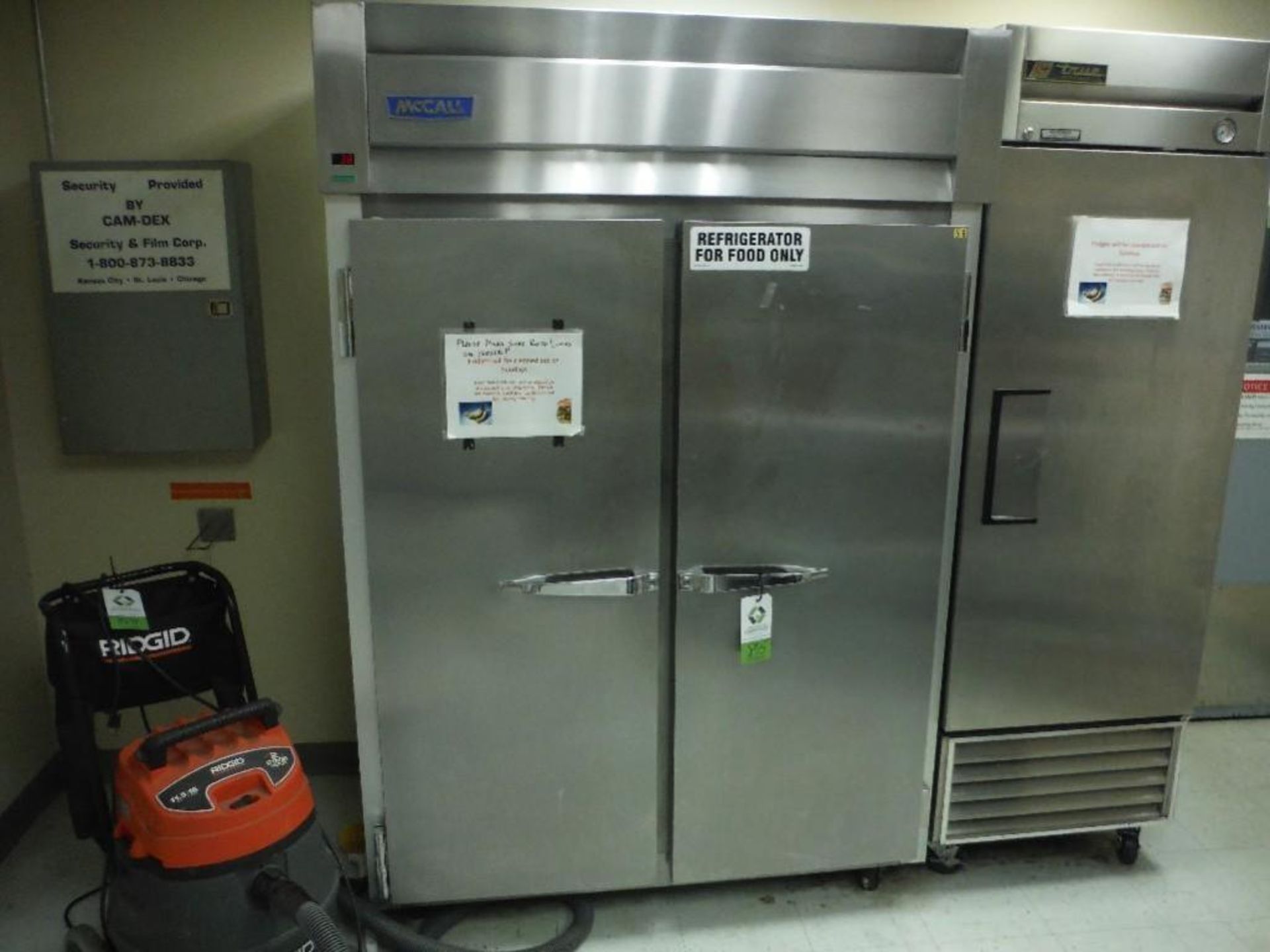 McCall 2 door fridge, Model 4-4045. - RIGGING FEE FOR DOMESTIC TRANSPORT $300