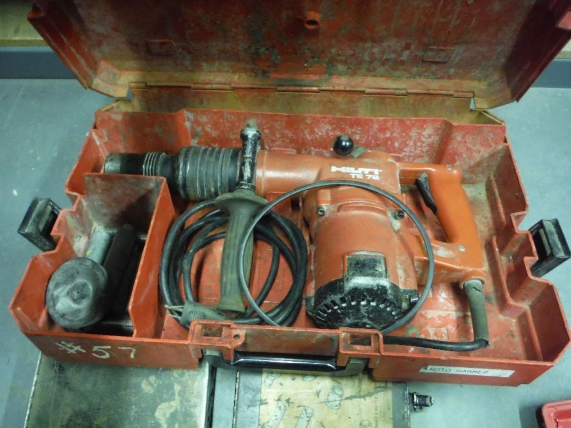 Hilti roto hammer drill, Model TE72. Rigging Fee: $10 - Image 3 of 6