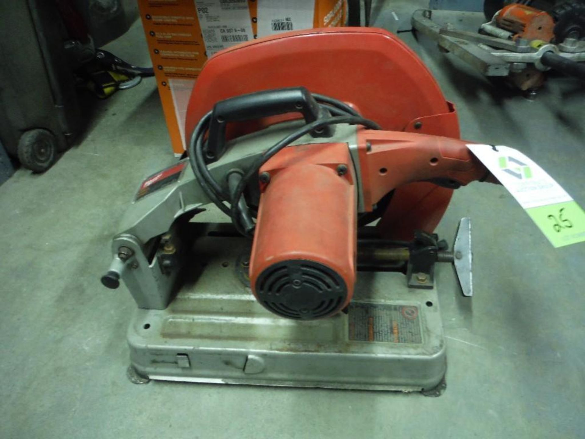 Milwaukee 14in. abrasive cut off saw. Rigging Fee: $10 - Image 4 of 5