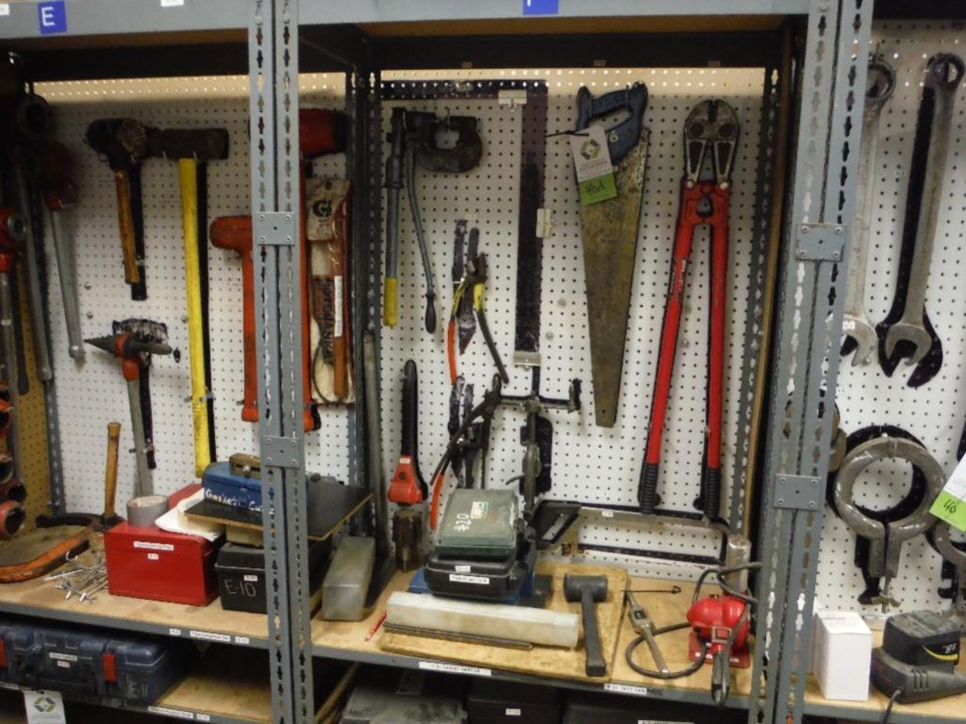 Bolt cutter, pullers, punch, Allen Bradley test kit, plastic welder, contents of shelf. Rigging Fee: