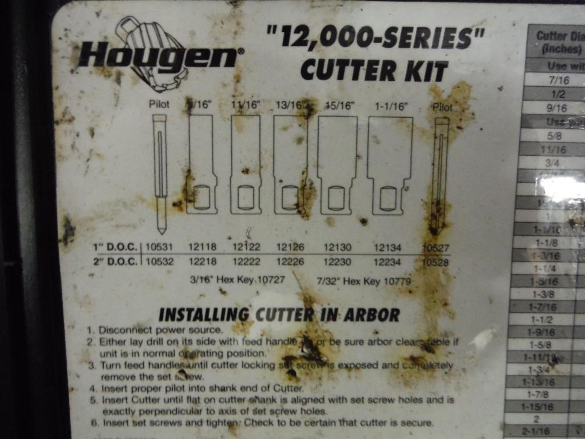 Hougen 12,000 series cutter kit reamers, bushing driver set. Rigging Fee: $25 - Image 4 of 6