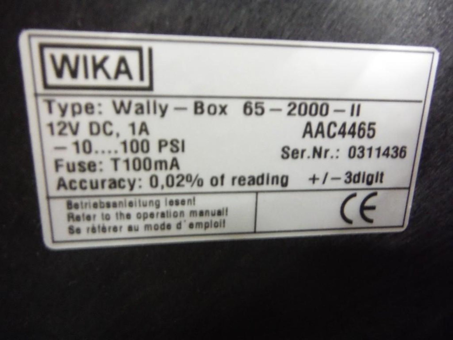 Wikai digital pneumatic calibrator. Rigging Fee: $25 - Image 3 of 5