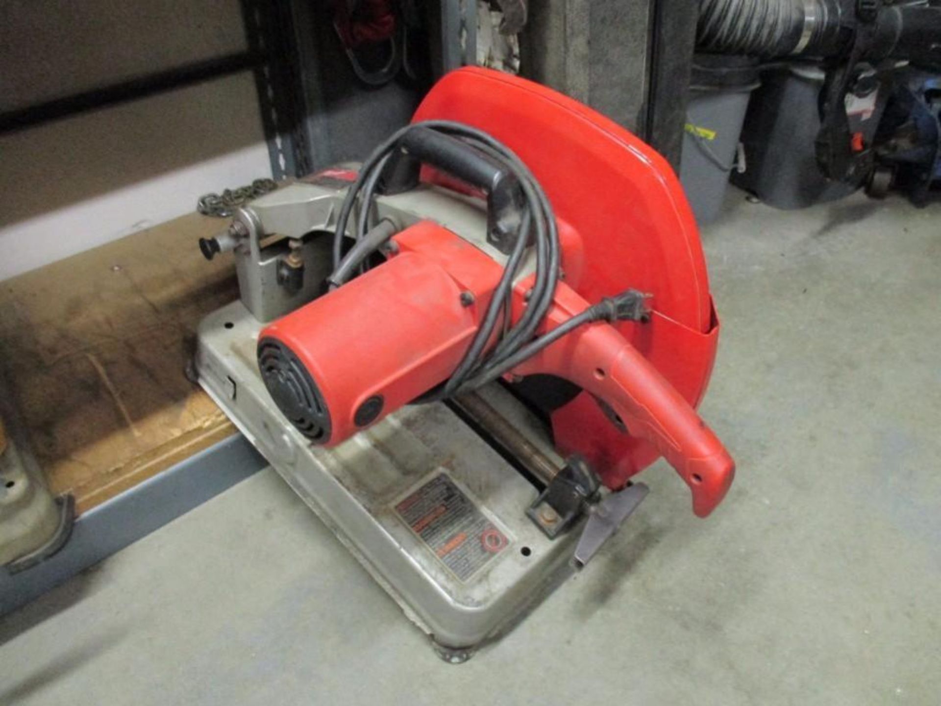 Milwaukee 14in. abrasive cut off saw. Rigging Fee: $10