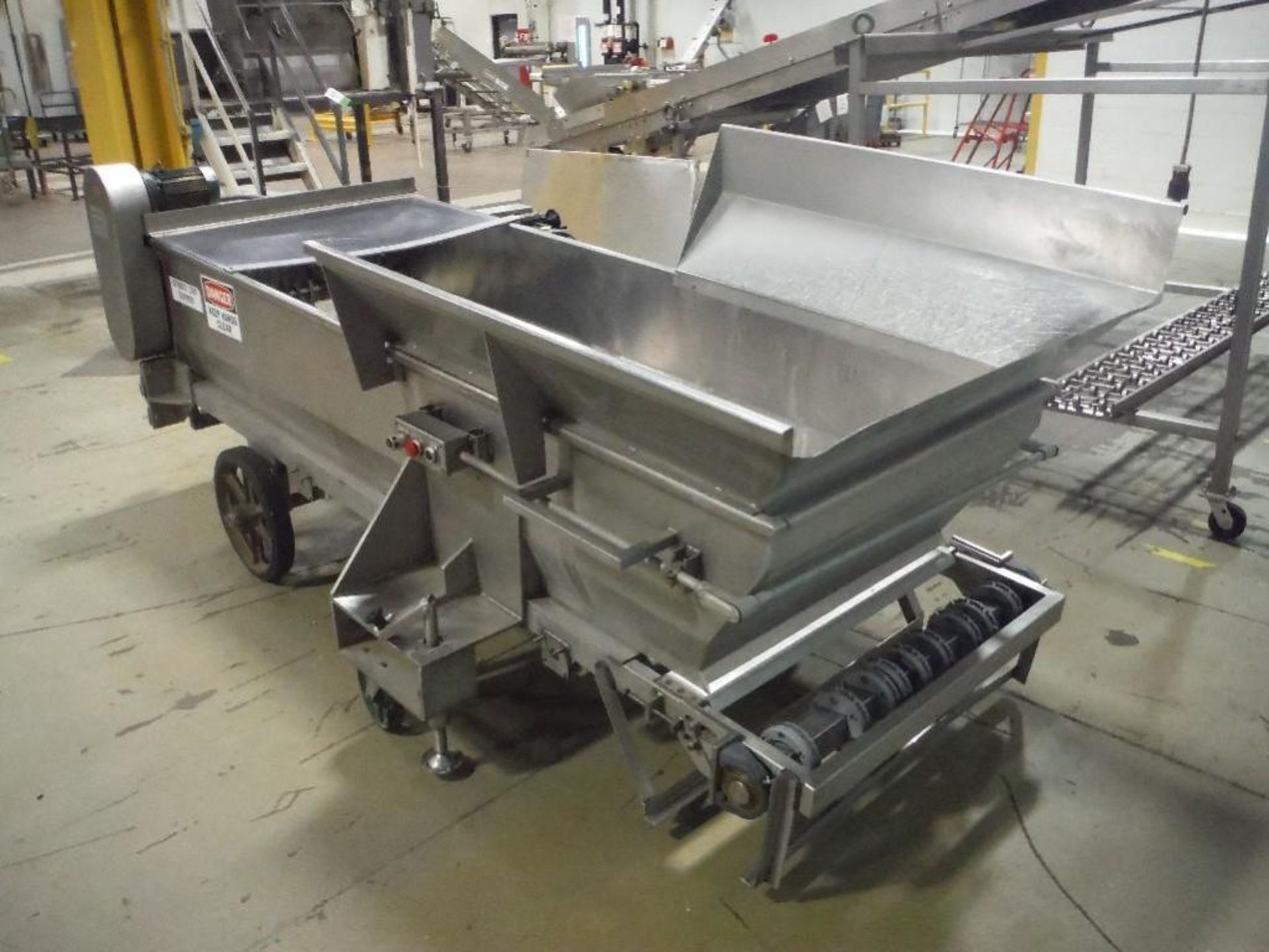 SS Dough trough chopper, 108 in. long x36 in. wide x 20 in. deep, variable speed belt drive, 0.75 hp - Image 2 of 8