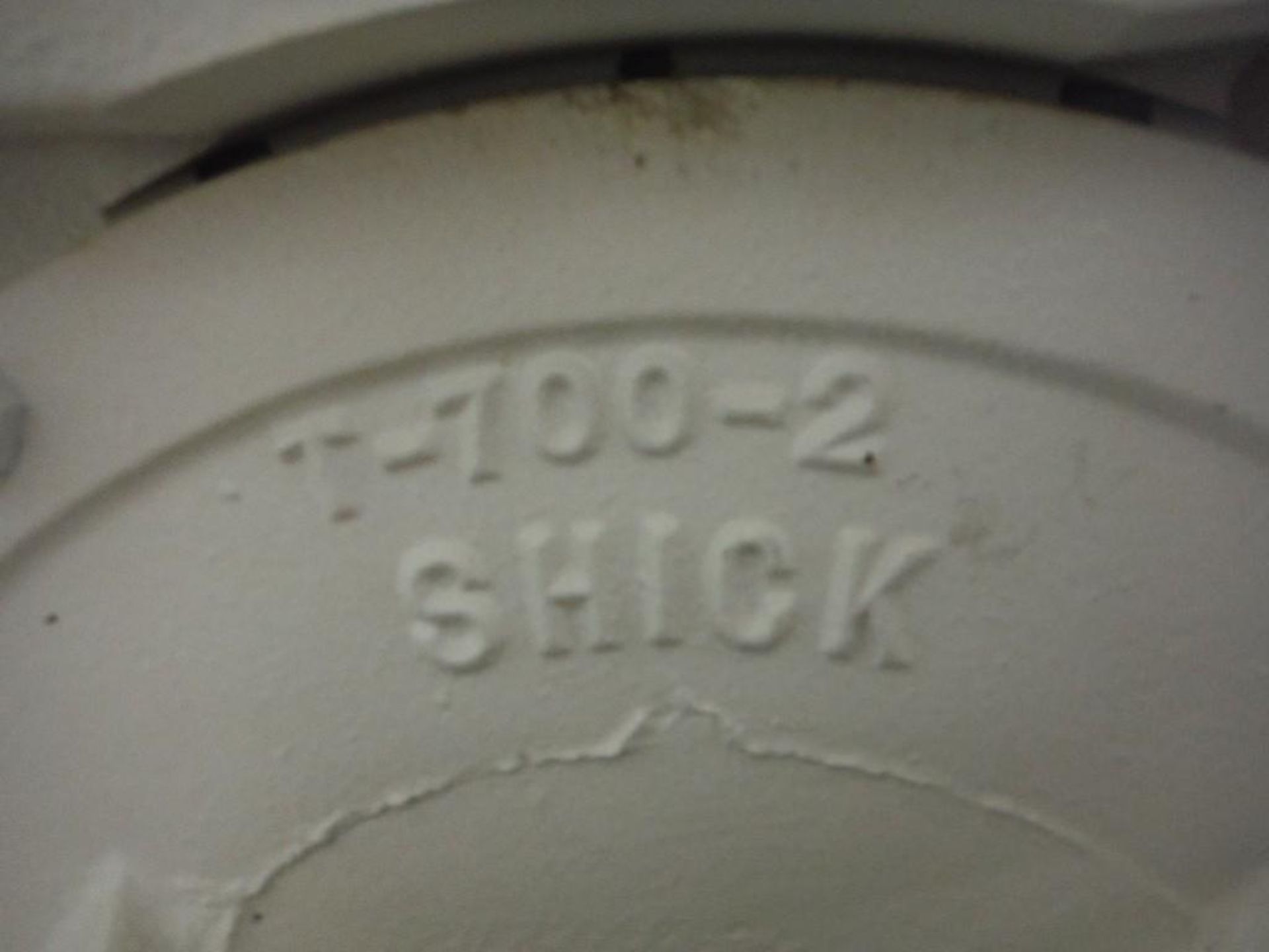 Shick flour silo, 84 in. dia. X 96 in. tall to cone bottom, Shick rotary lock blower, 12 in. vein, w - Image 5 of 9