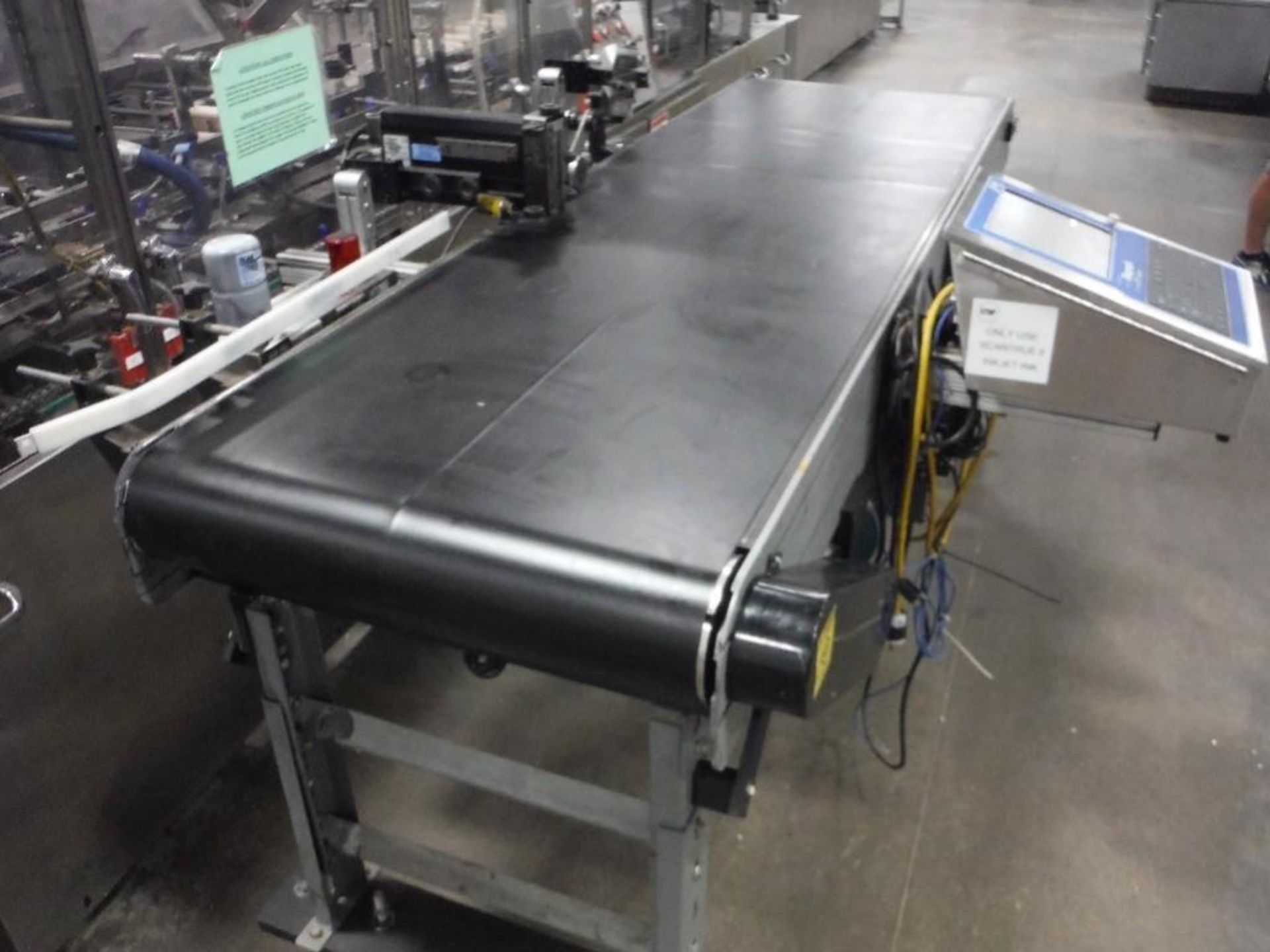 Diagraph IJ3000 xls ink jet coder with conveyor bed, 92 in. long x 27 in. wide x 40 in. tall, steel - Image 6 of 7