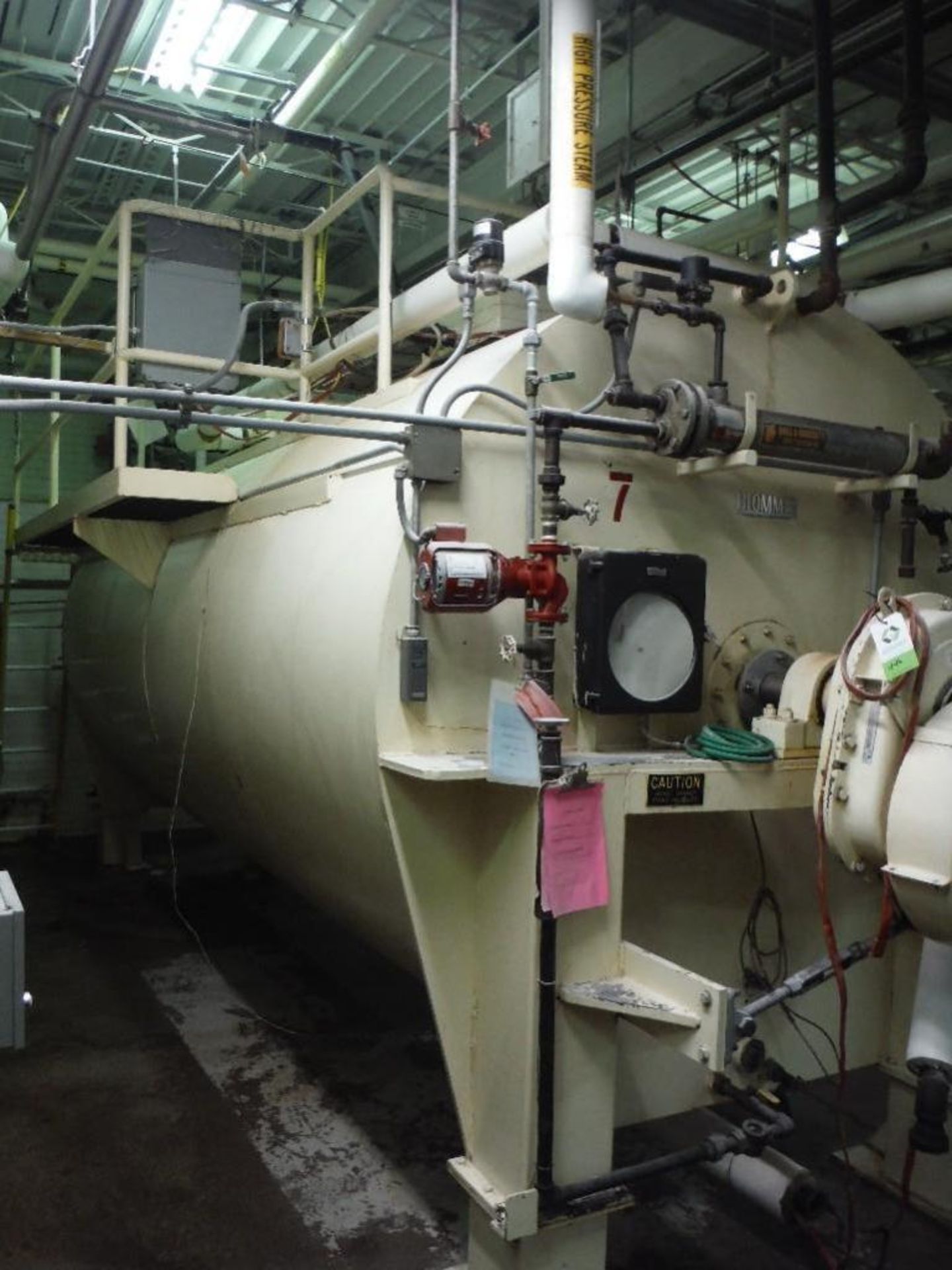 Bloomer chocolate tank, 84 in. dia x 18 ft. long, 15 hp to gearbox, - Rigging Fee: $6000 - Image 8 of 23