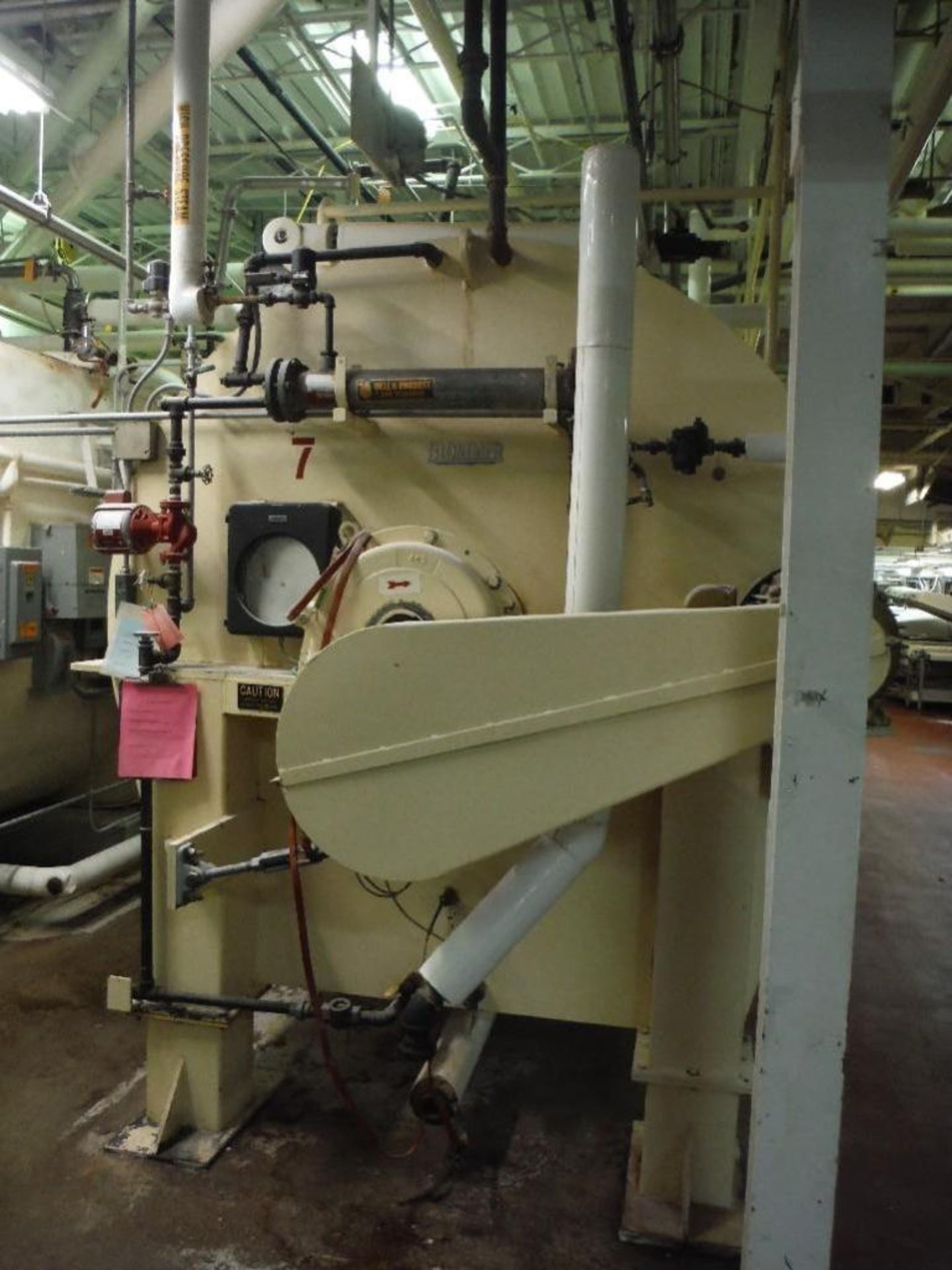 Bloomer chocolate tank, 84 in. dia x 18 ft. long, 15 hp to gearbox, - Rigging Fee: $6000 - Image 3 of 23