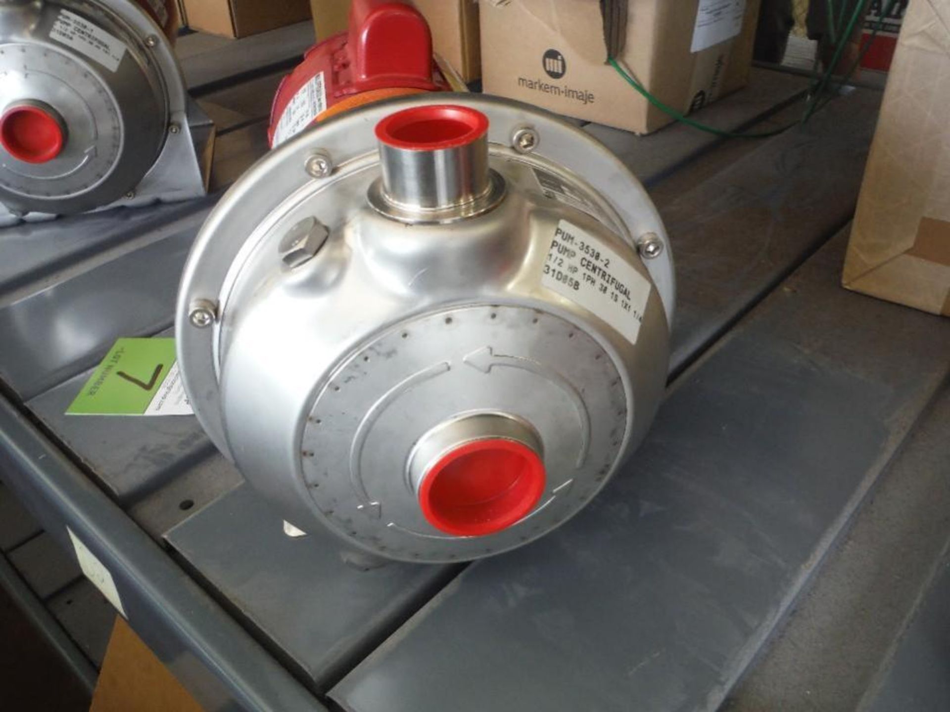 Bell and Gossett centrifugal pump, Model 30-1S 1AM001, Series, 3530, 1 x 1.25 in., 0.5 hp motor - Ri - Image 3 of 4