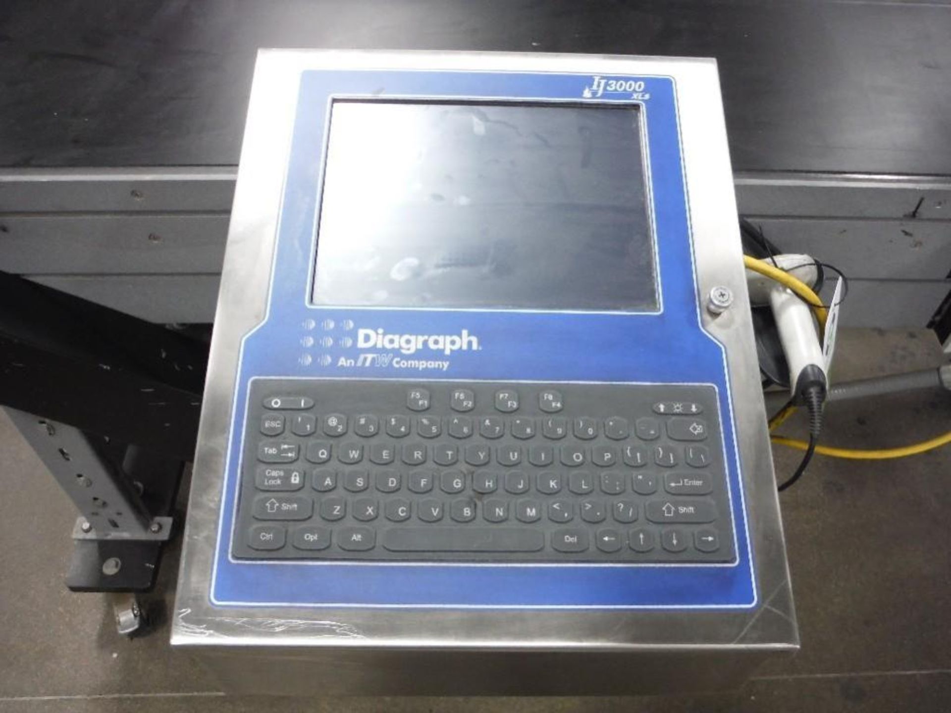 Diagraph IJ3000 xls ink jet coder with conveyor bed, 92 in. long x 27 in. wide x 40 in. tall, steel - Image 2 of 7