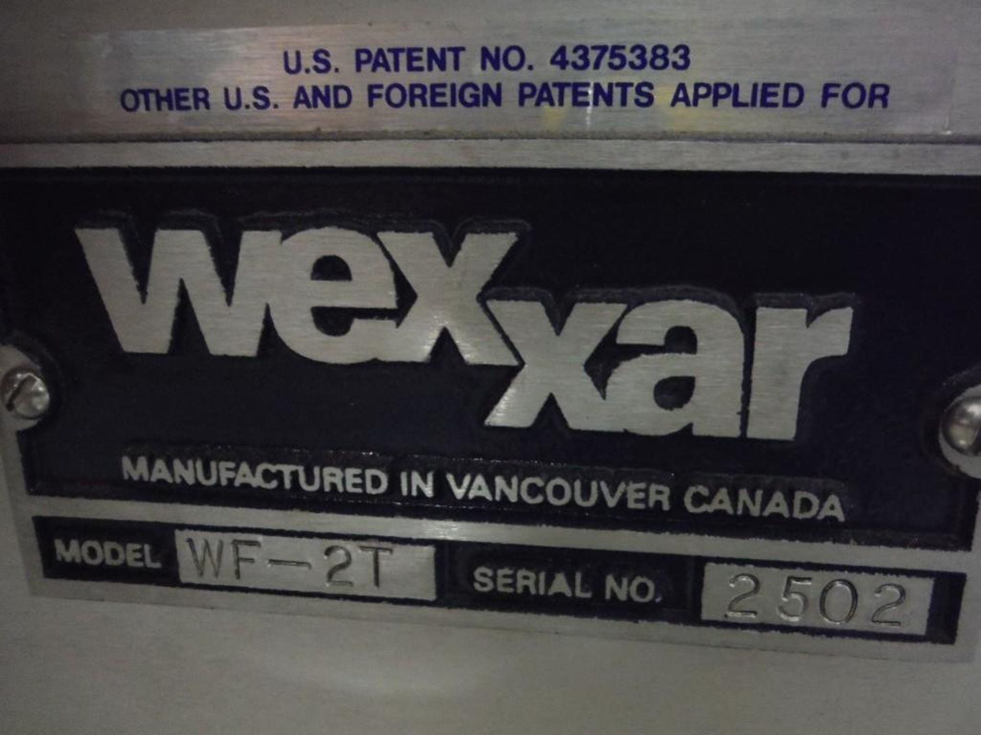 Wexxar box erector, Model WF-2T, SN 2502, 360/460 v - Rigging Fee: $600 - Image 10 of 10