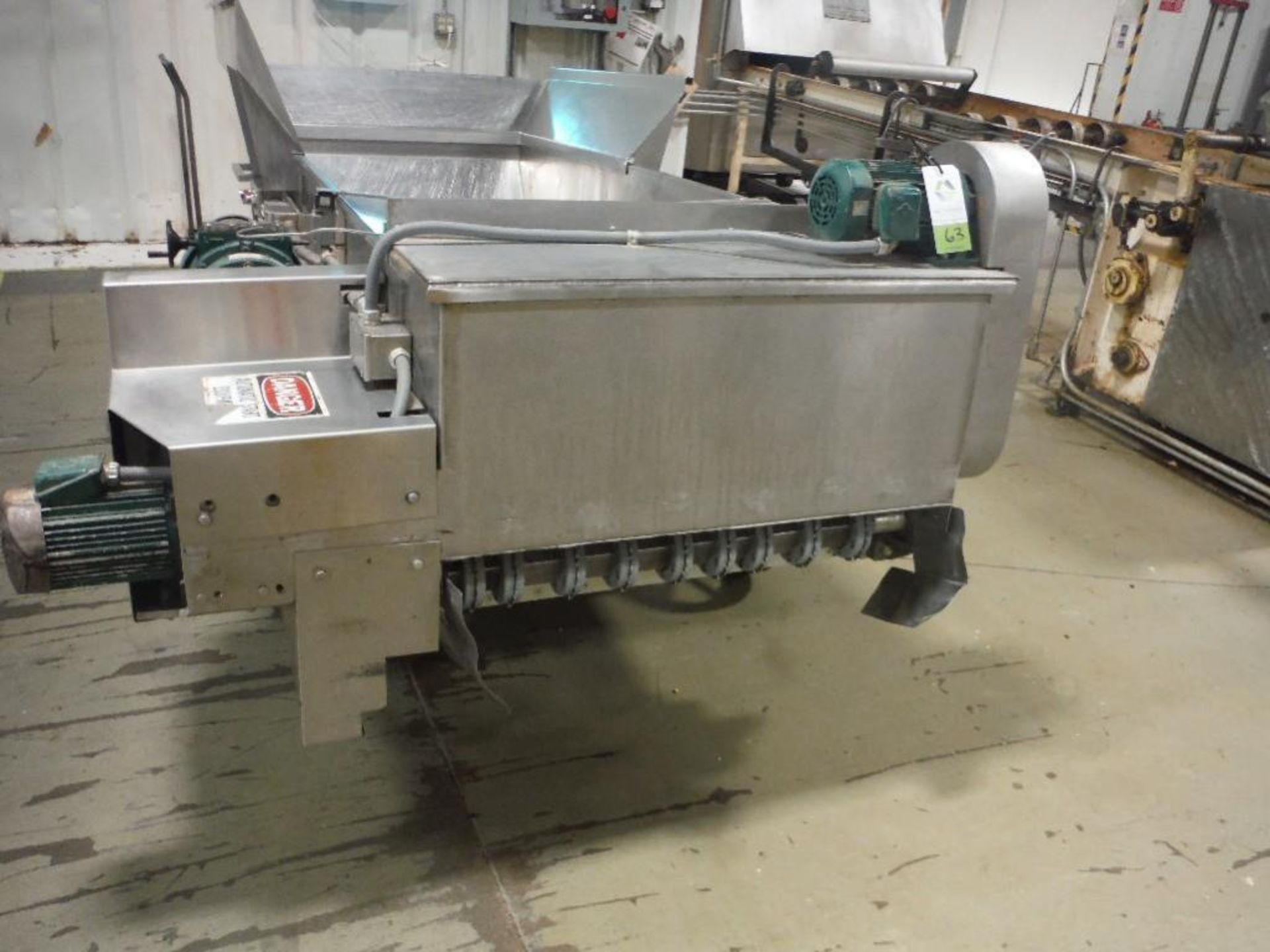 SS Dough trough chopper, 108 in. long x36 in. wide x 20 in. deep, variable speed belt drive, 0.75 hp - Image 8 of 8