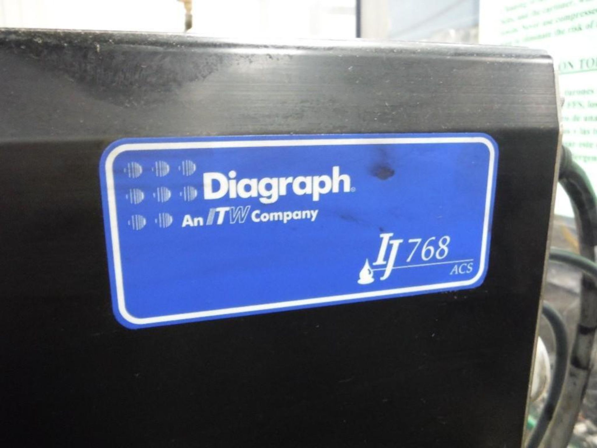 Diagraph IJ3000 xls ink jet coder with conveyor bed, 92 in. long x 27 in. wide x 40 in. tall, steel - Image 7 of 7