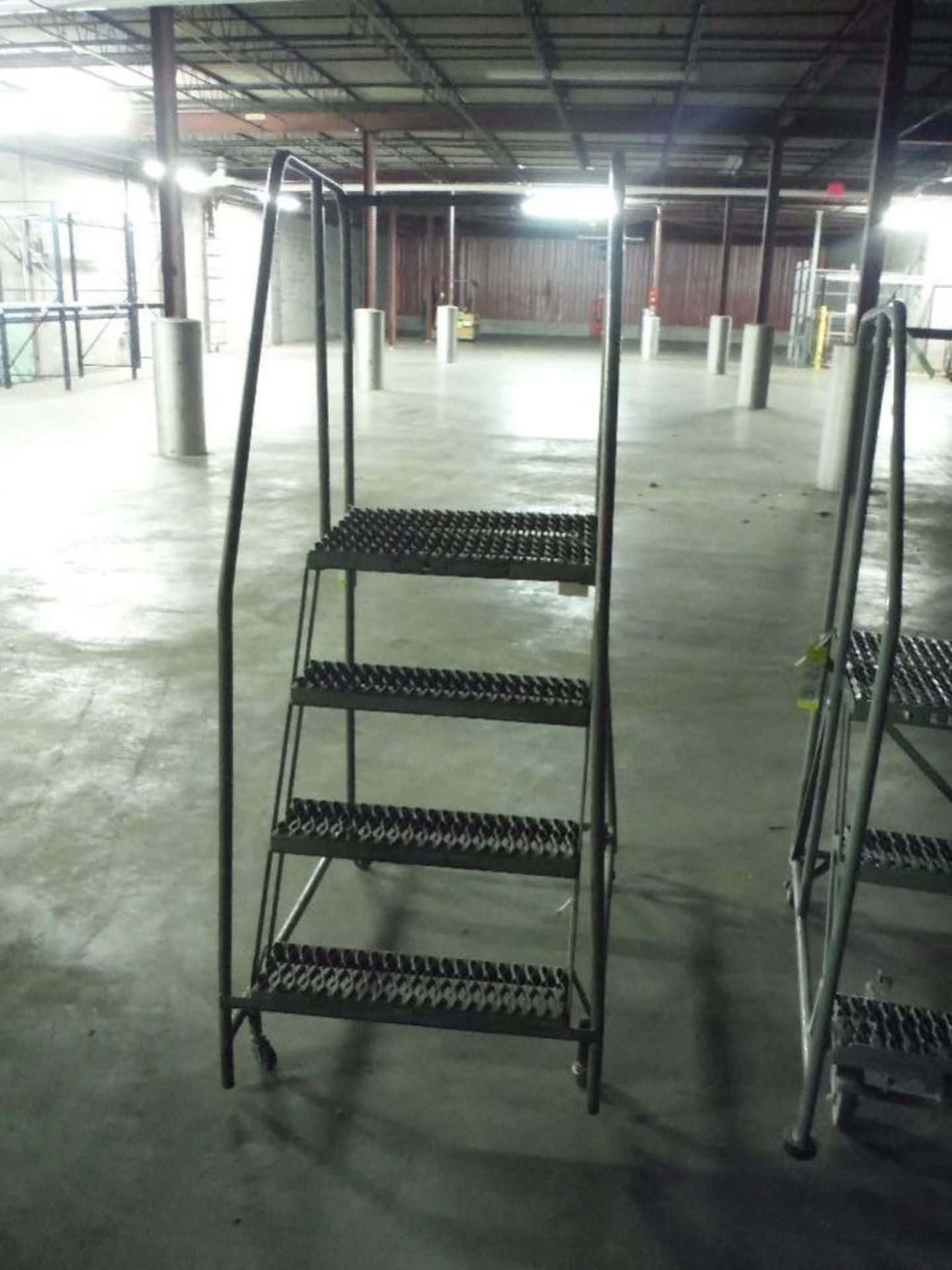 3 step rolling warehouse ladder, 24 in. wide x 30 in. tall, 4 step rolling warehouse ladder, 24 in. - Image 3 of 3