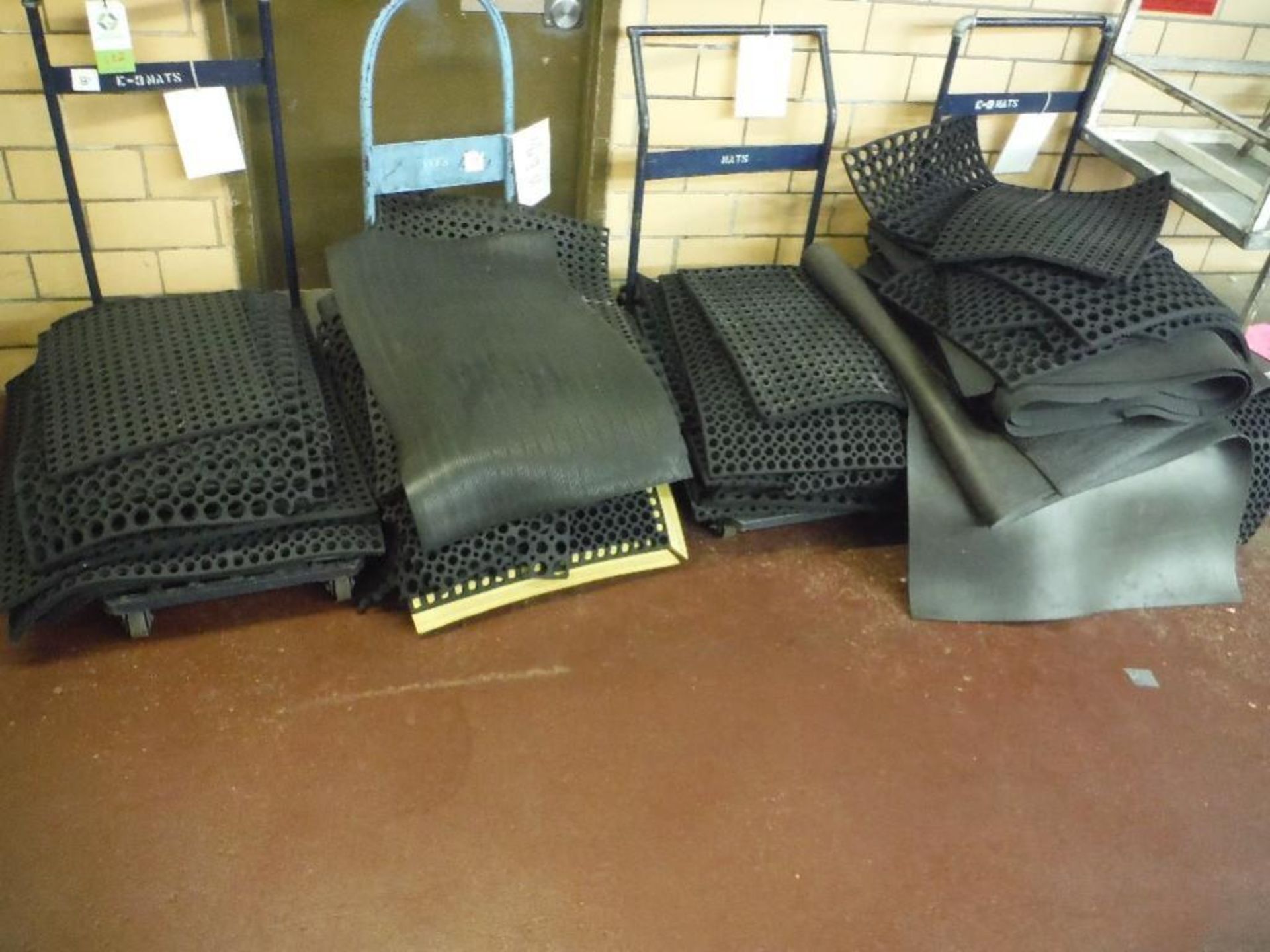 Lot of assorted rubber mats and carts - Rigging Fee: $50 - Image 2 of 2