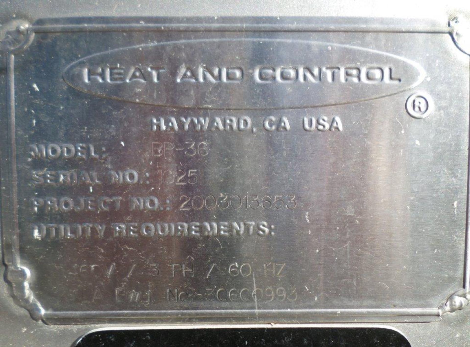Heat & Control batch potato peeler, Model B-P36, SN 1025, 52 in x 51 in x 80 in. **(Located in Perha - Image 5 of 5