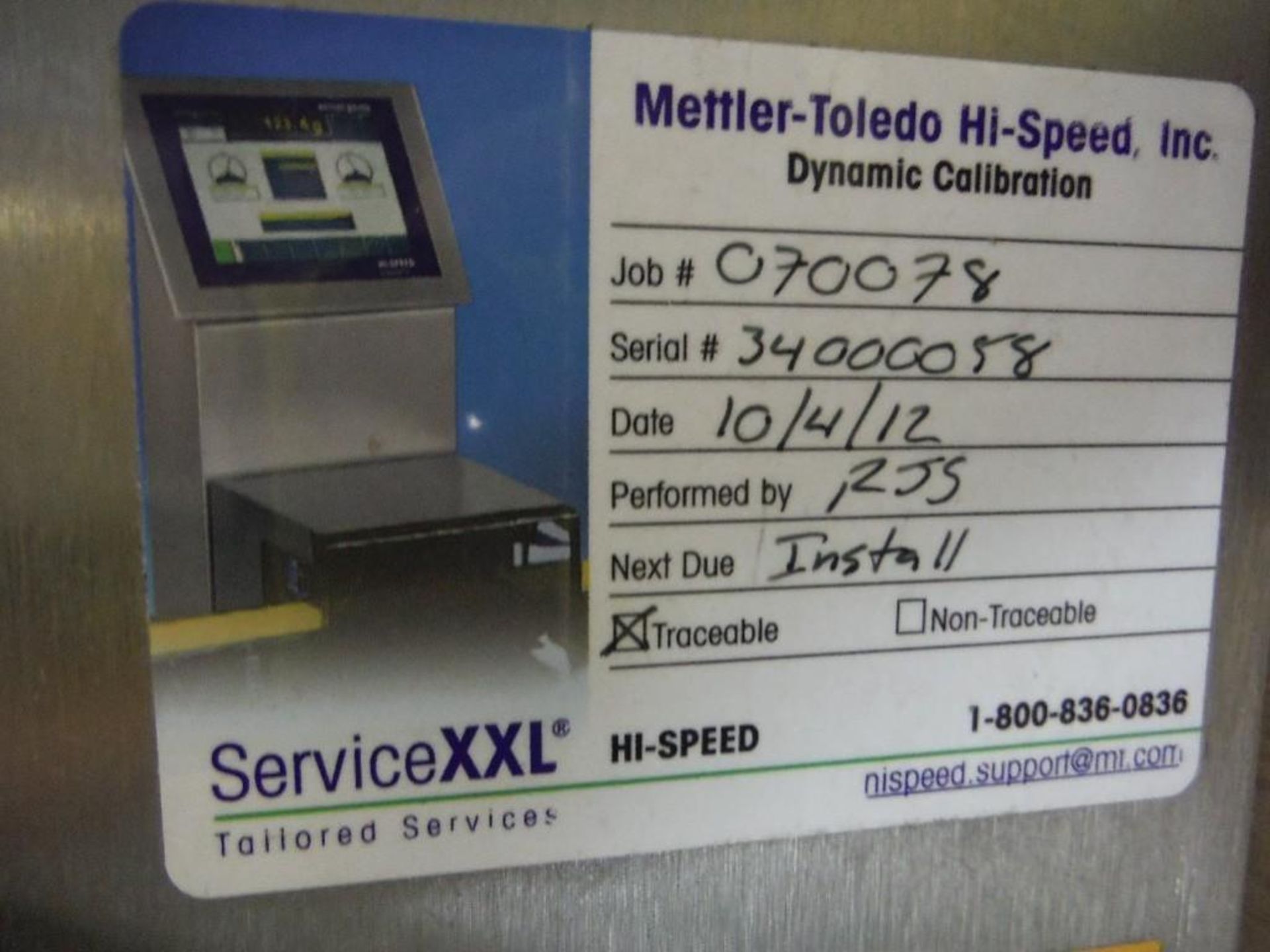 Mettler Toledo high speed check weigher, 8 in. wide belt, **(Located in: Marshall, MN)** Rigging Fee - Image 4 of 9
