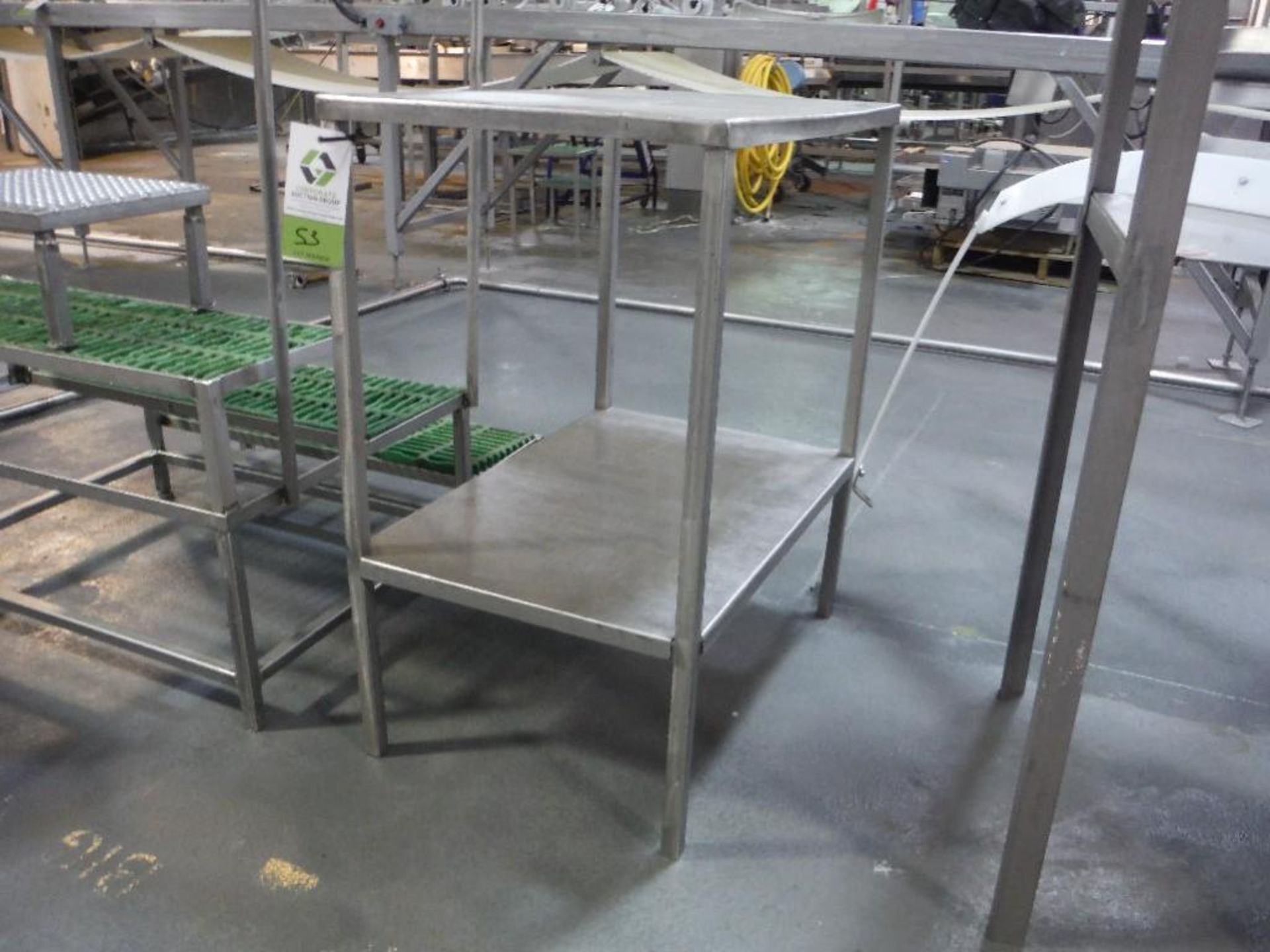 SS table, 30 in. long x 20 in. wide x 36 in. tall, **(Located in: Marshall, MN)** Rigging Fee: $25 - Image 2 of 2