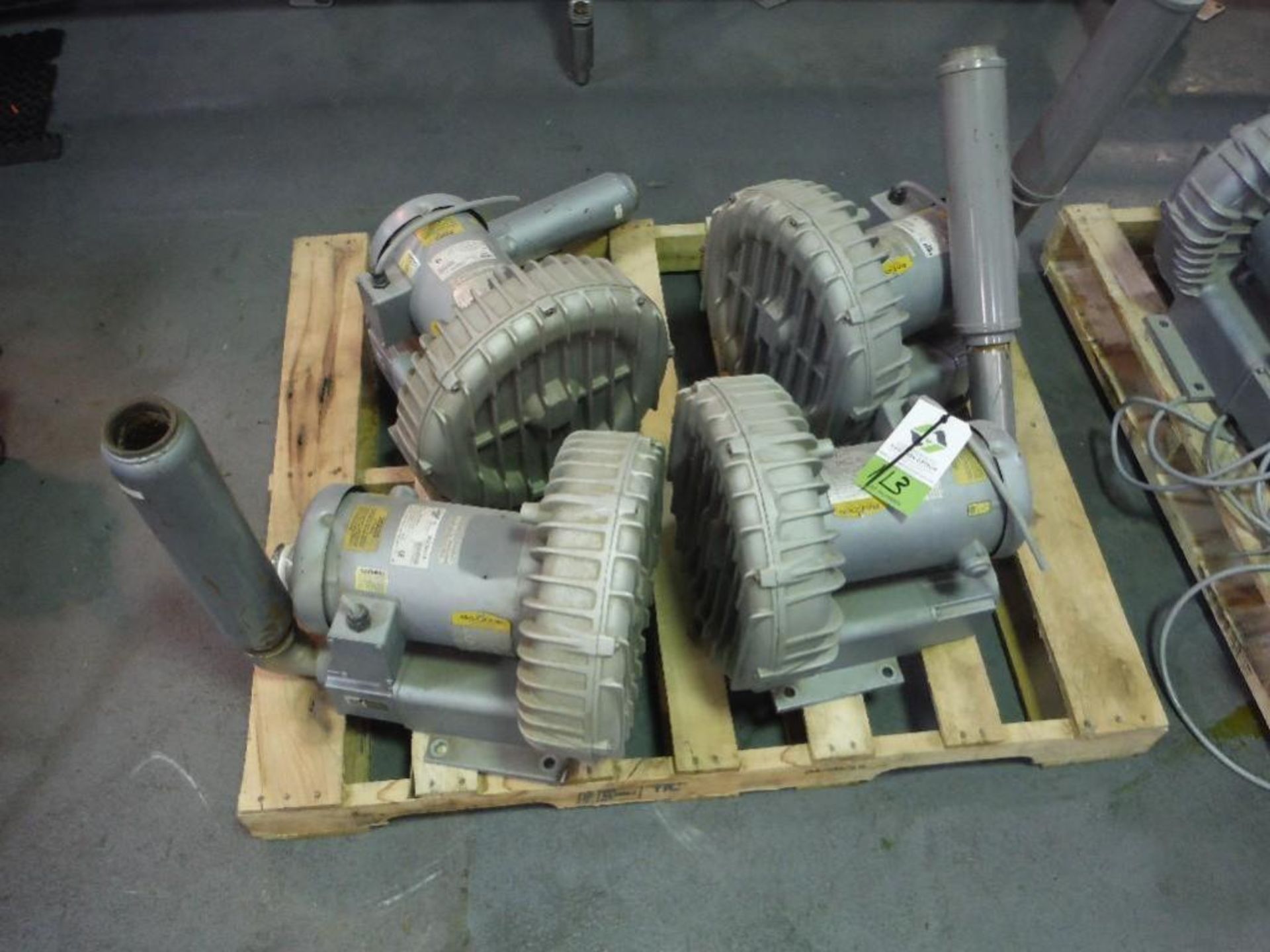 Ghast vacuum pump, Model R6335A-2, 2.5 hp, missing intake filter (each), **(Located in: Marshall, MN