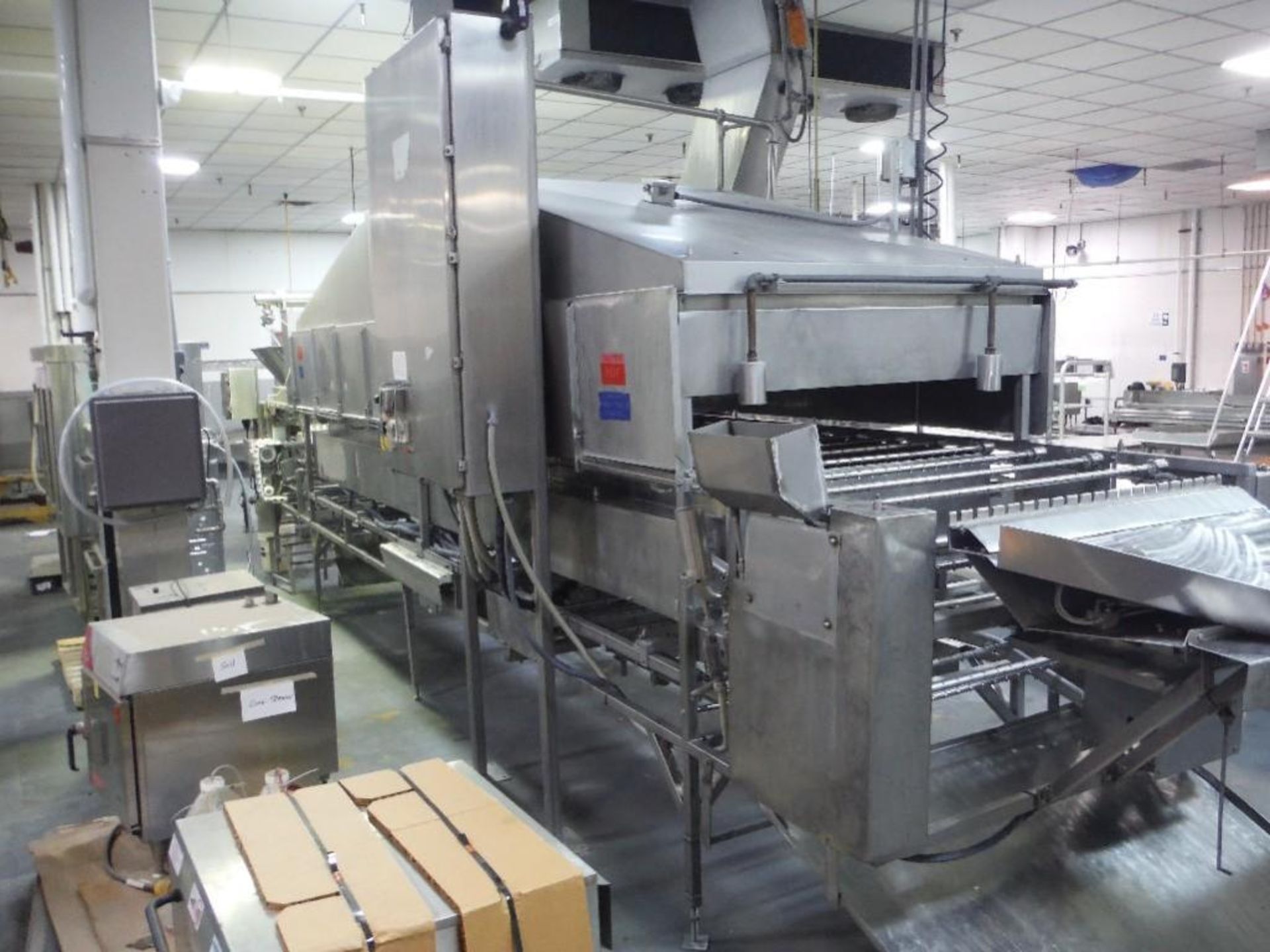 Automated Food Systems electric corndog fryer, Model 200, stick inserter, fryer 192 in. long x 42 in - Image 14 of 22