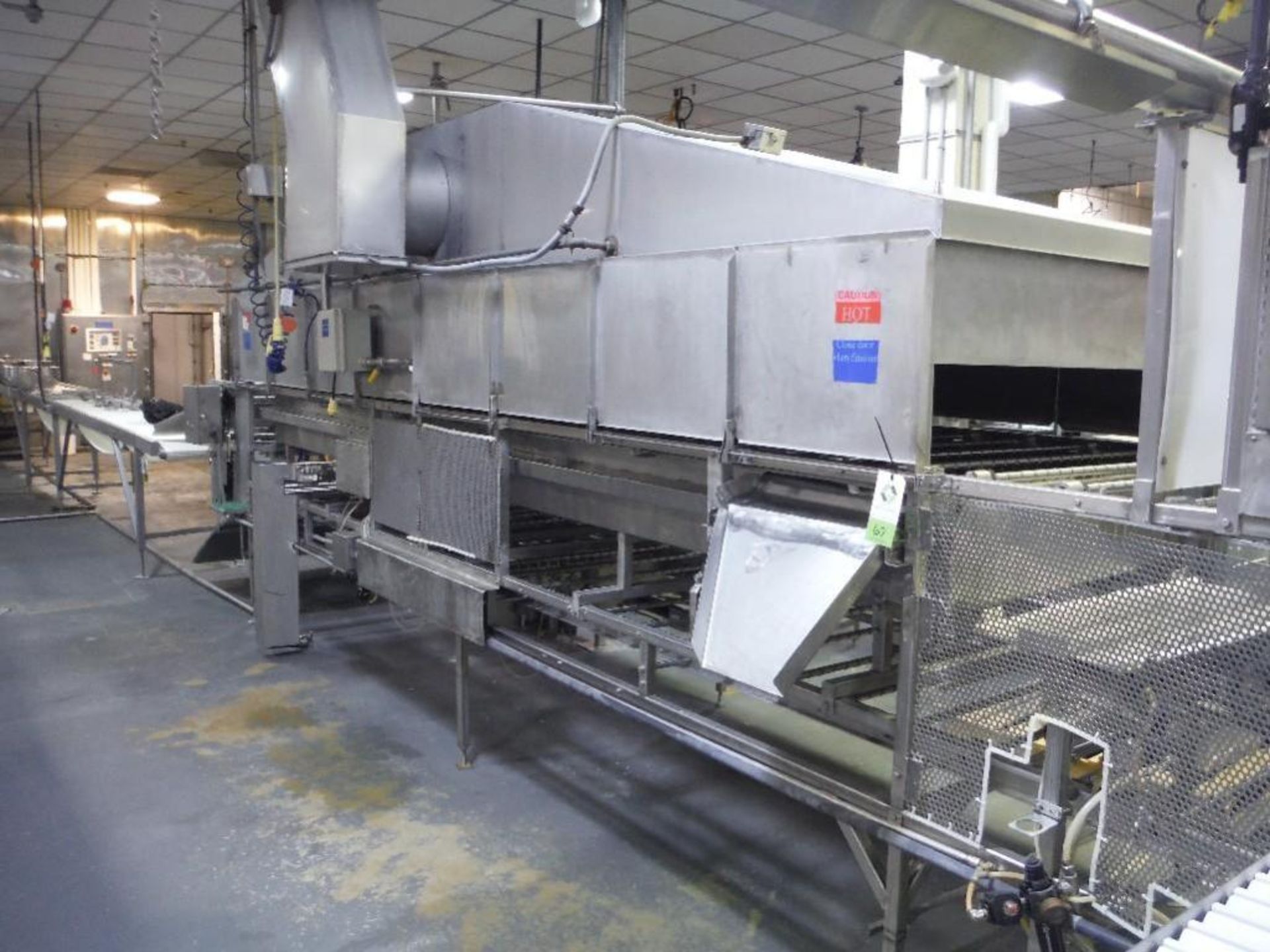 Automated Food Systems electric corndog fryer, Model 200, stick inserter, fryer 192 in. long x 42 in - Image 2 of 22