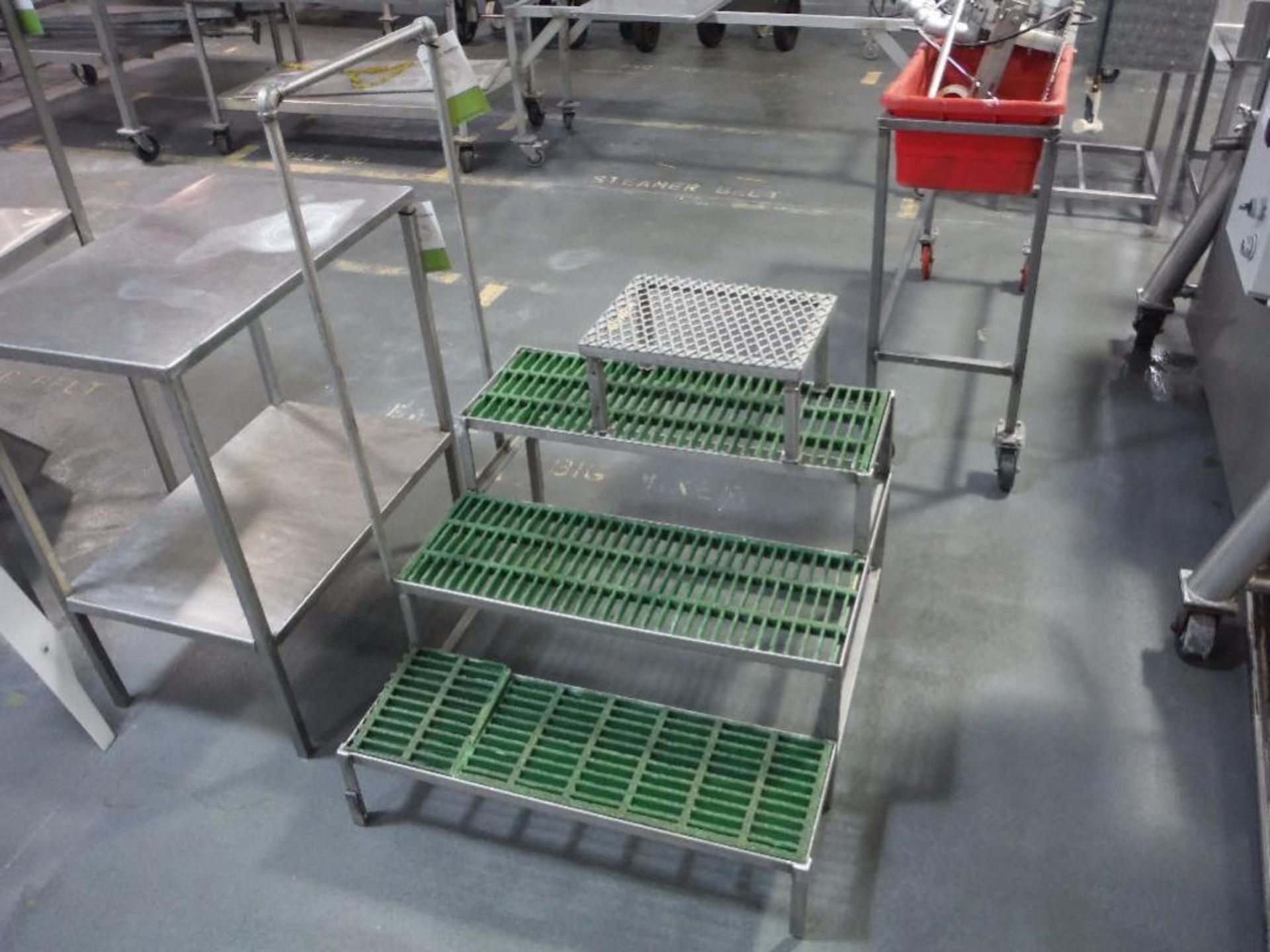 SS stairs, with polygrid top, **(Located in: Marshall, MN)** Rigging Fee: $50 - Image 2 of 2