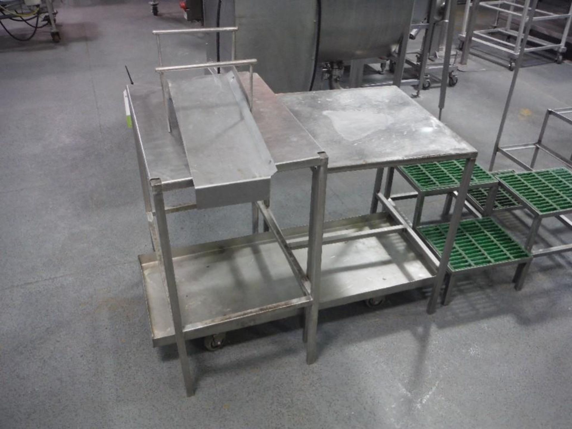 (2) SS table, (1) SS cart, **(Located in: Marshall, MN)** Rigging Fee: $50 - Image 2 of 2