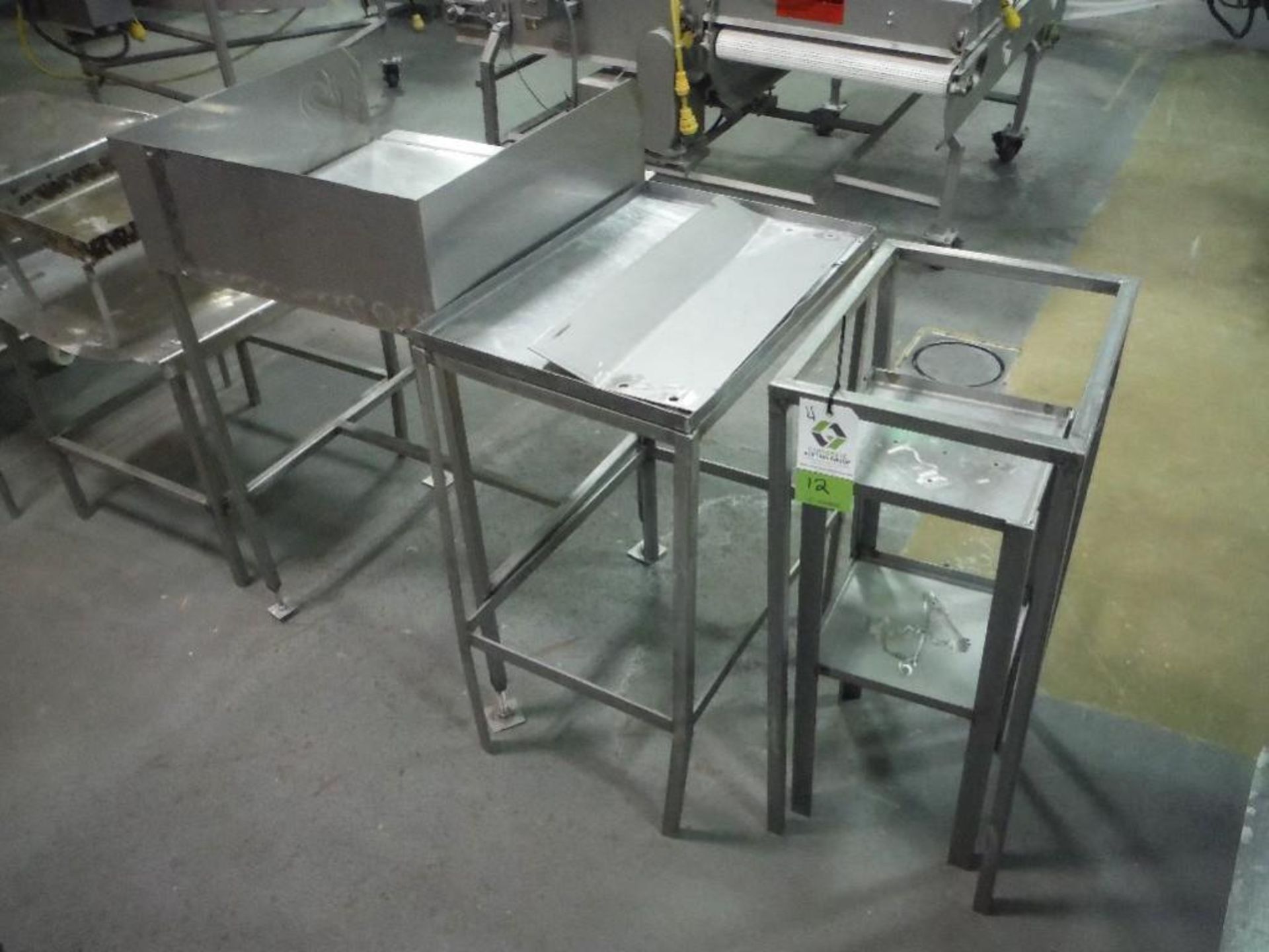 (4) misc SS tables (lot), **(Located in: Marshall, MN)** Rigging Fee: $50 - Image 2 of 2