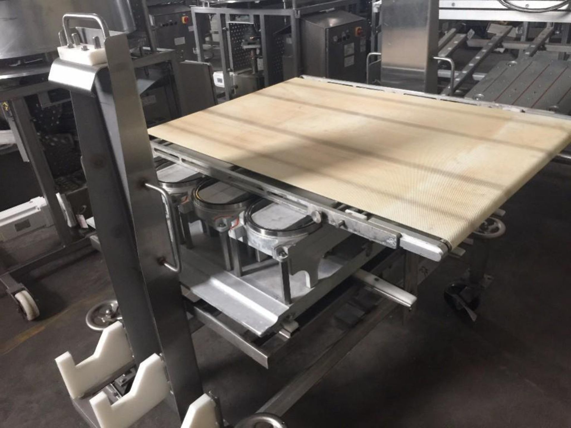 2009 G. Mondini tray sealer, model EVO 4X, s/n 3674/09, 4 wide, with carts and dies. With SS control - Image 25 of 45