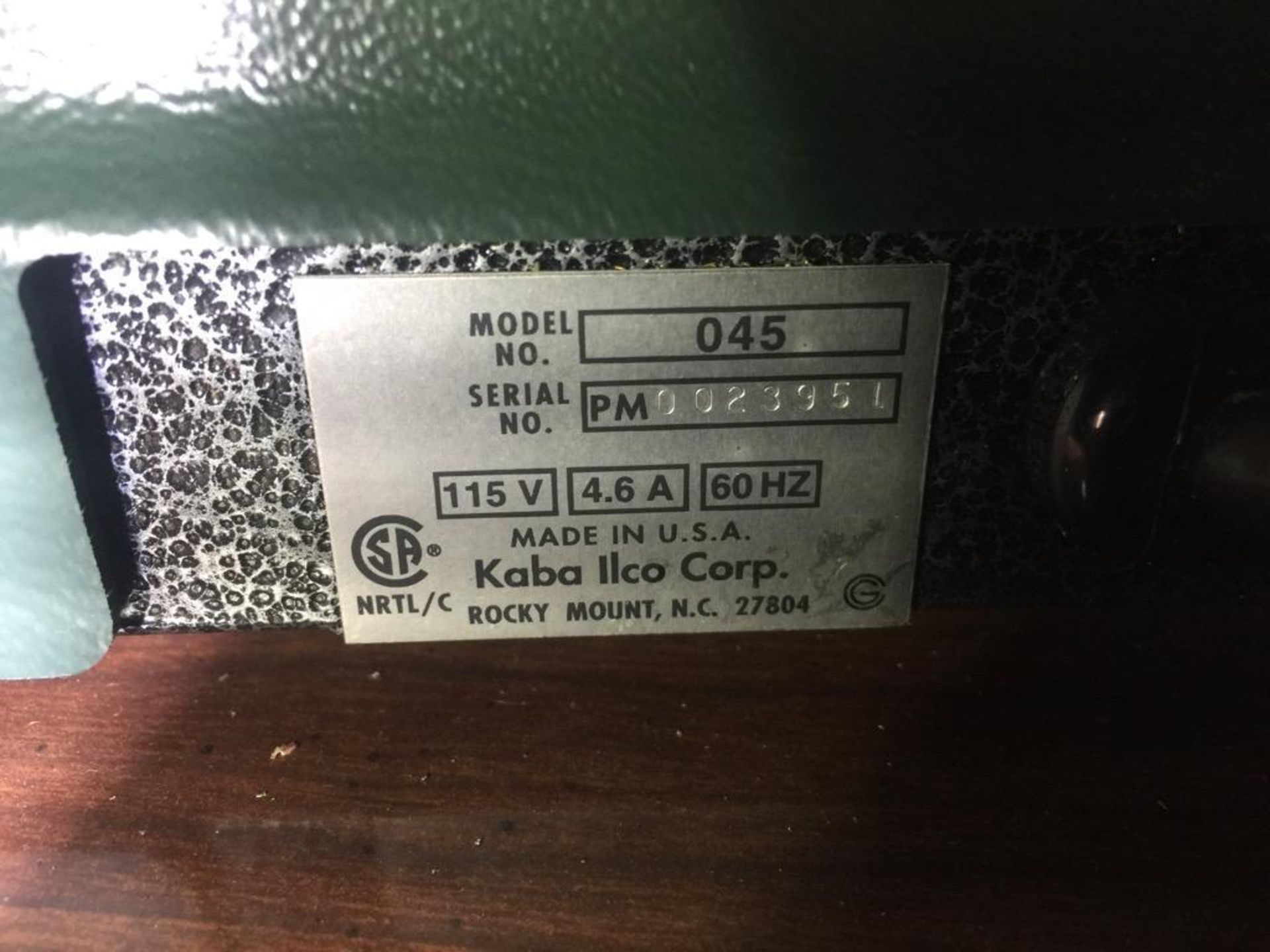 Kaba key duplicating machine, model 045.** (Located in Troy, Ohio) ** Rigging Fee: $50 - Image 3 of 3