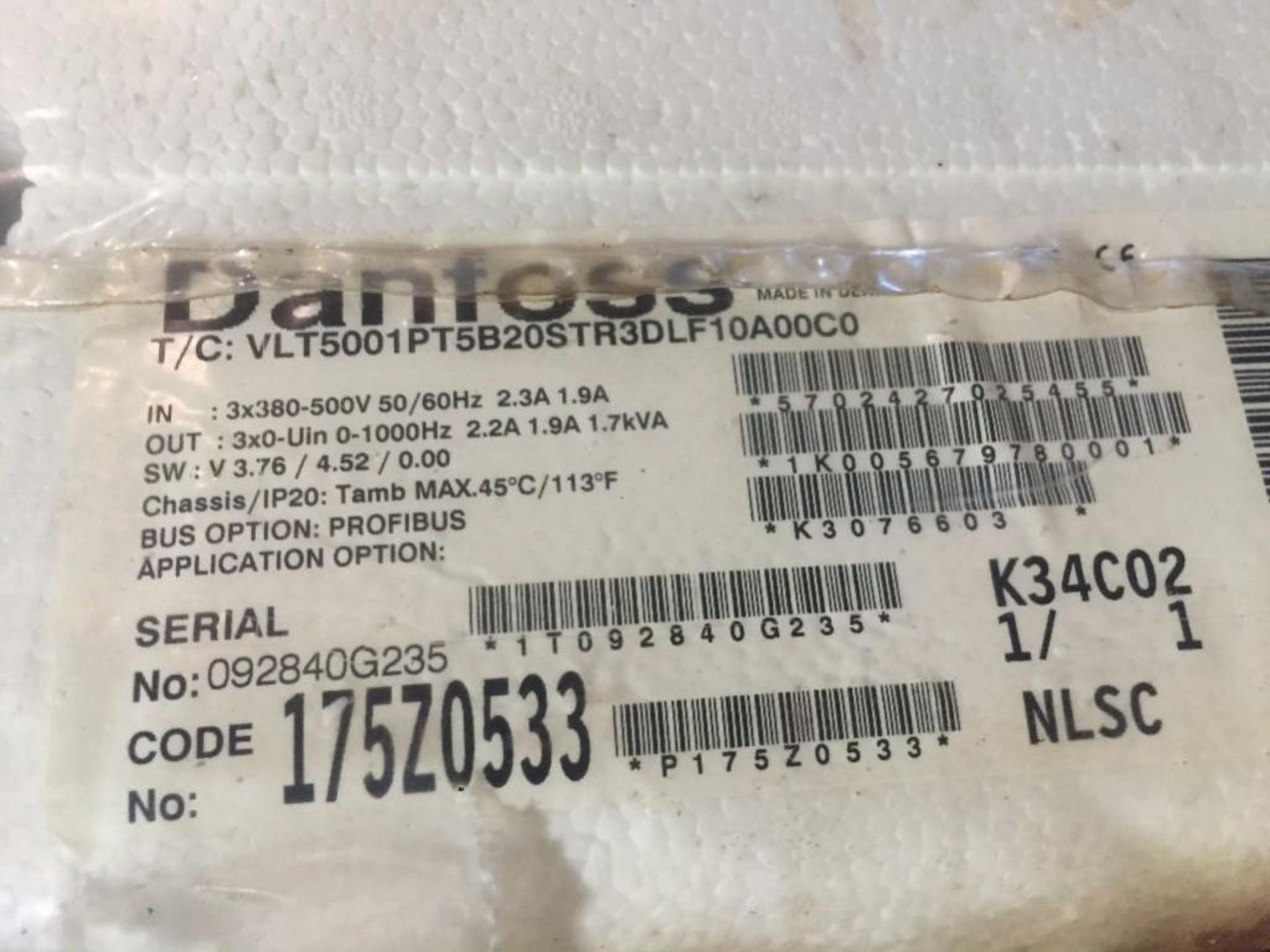 (2) Danfoss variable drive (EACH). ** (Located in Russellville, Arkansas) ** Rigging Fee: $50 - Image 3 of 3