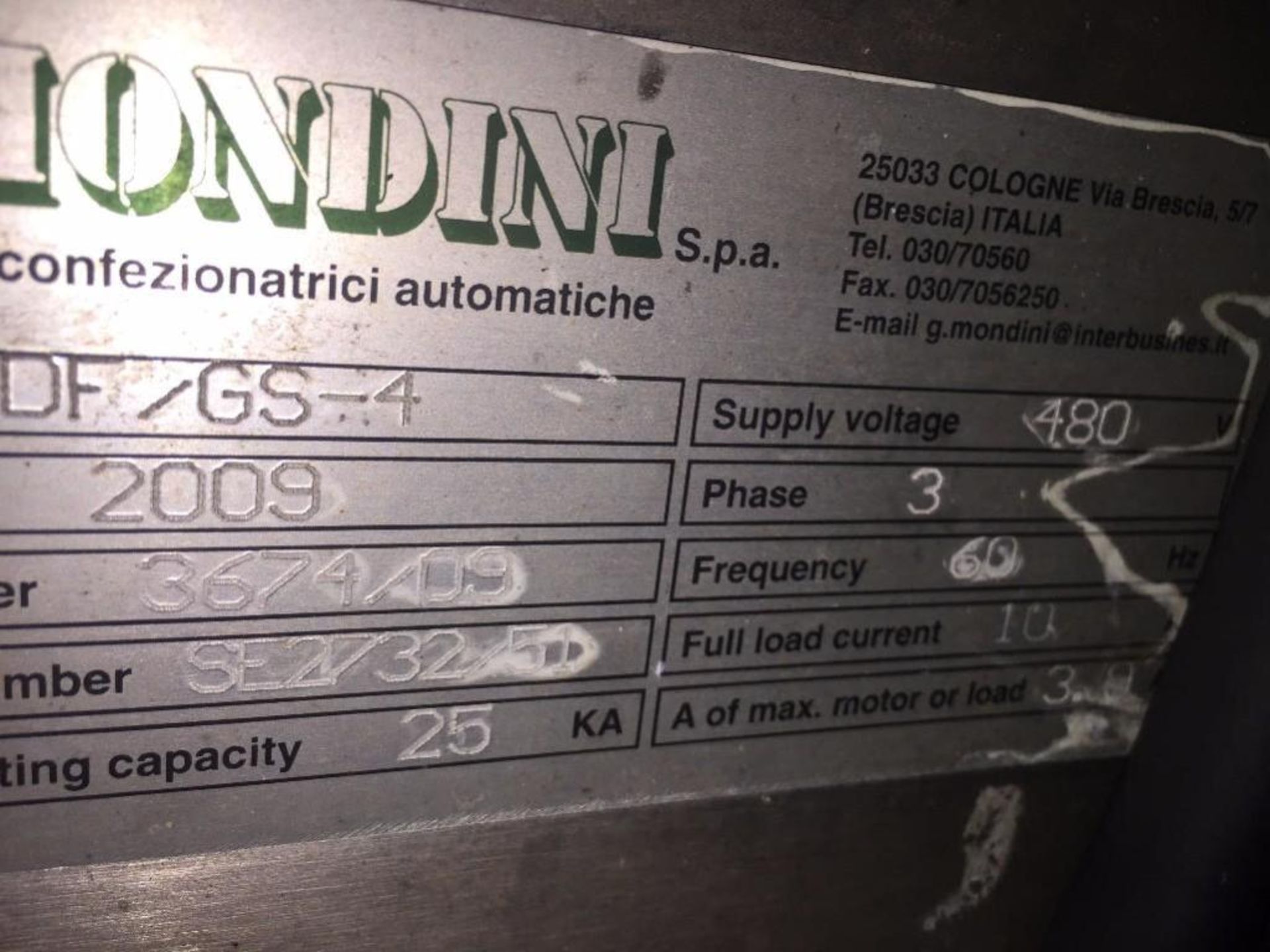 2009 Mondini cheese doser, model DF/GS-4, on wheels, with controls, panelview plus 750 controls and - Image 15 of 26