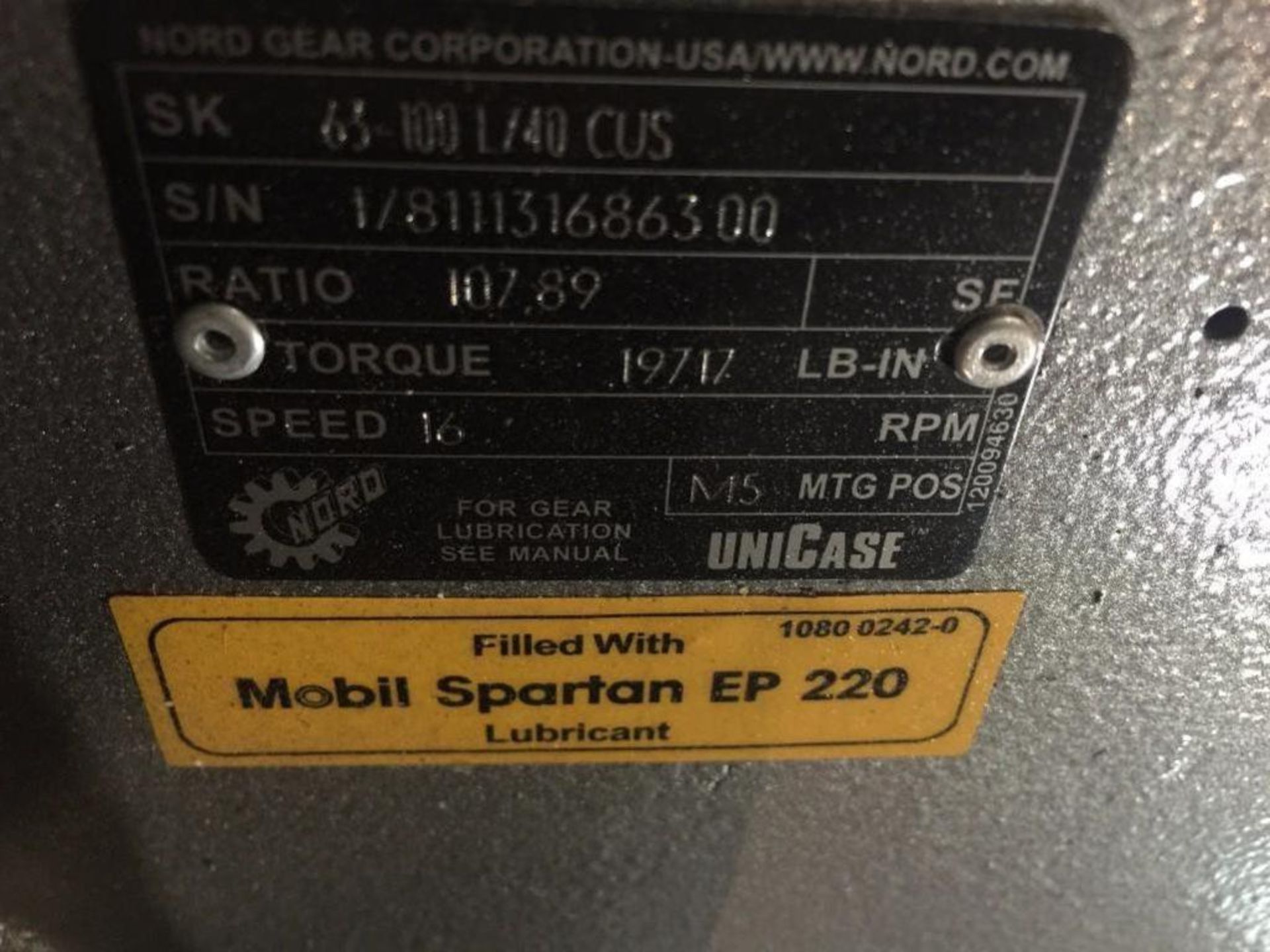 (2) 5 hp electric motors and gear reducing drives. (EACH). ** (Located in Russellville, Arkansas) ** - Image 6 of 7