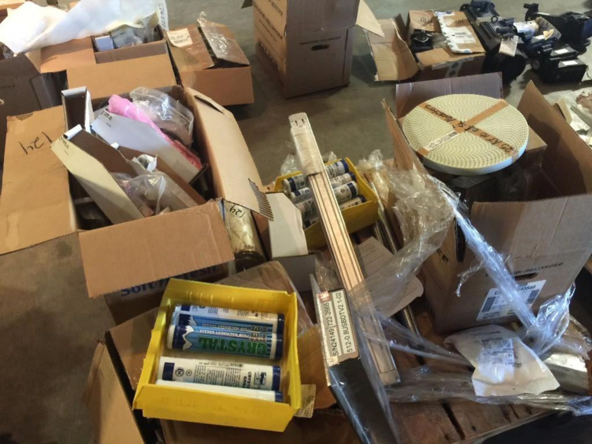 Pallet of misc. parts, Safeline X-ray parts (LOT). ** (Located in Russellville, Arkansas) ** Rigging