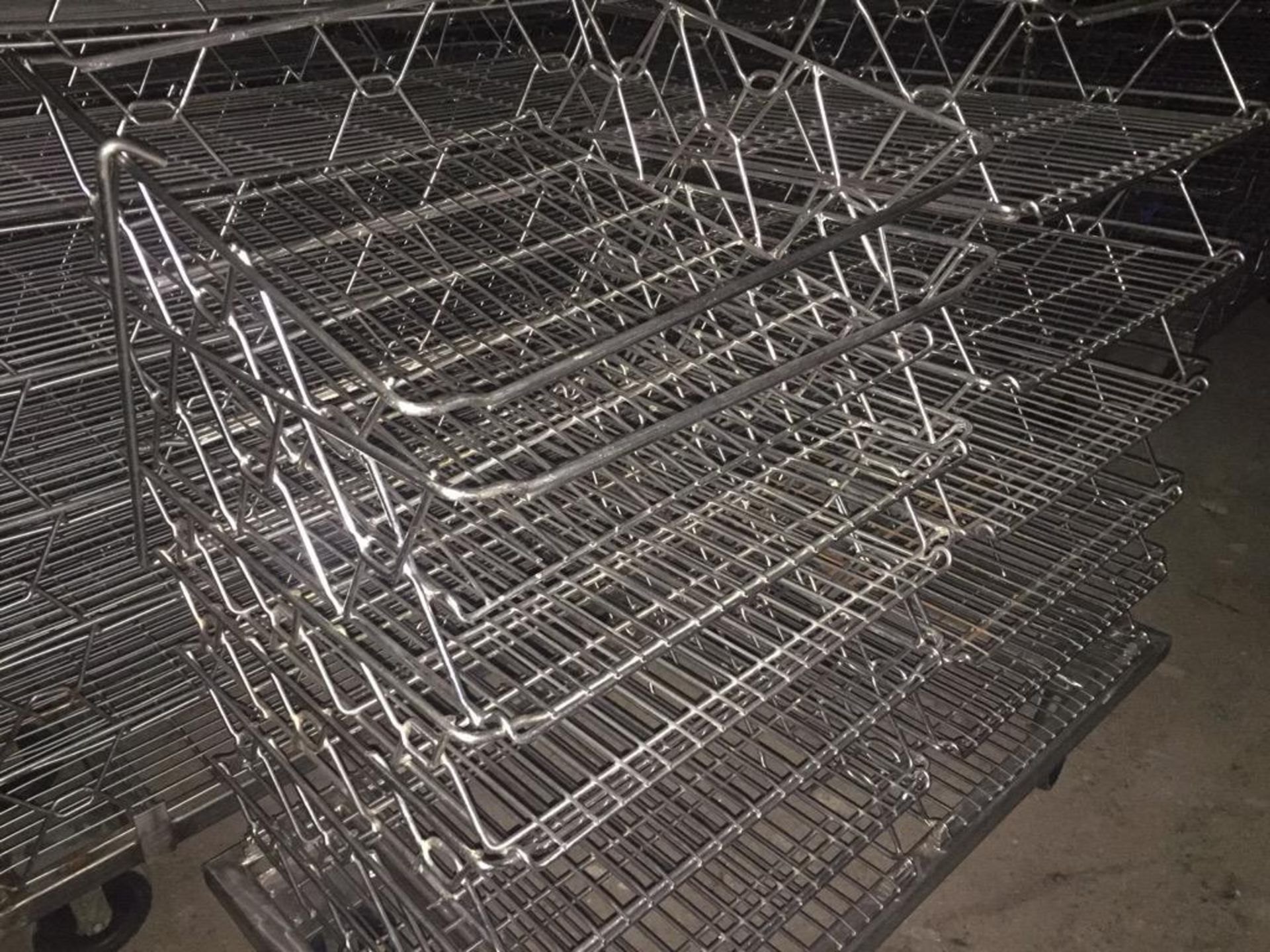 SS stackable sausage racks for smokehouse. 70 x 30 x 68 in. tall. (EACH)** (Located in Troy, Ohio) *