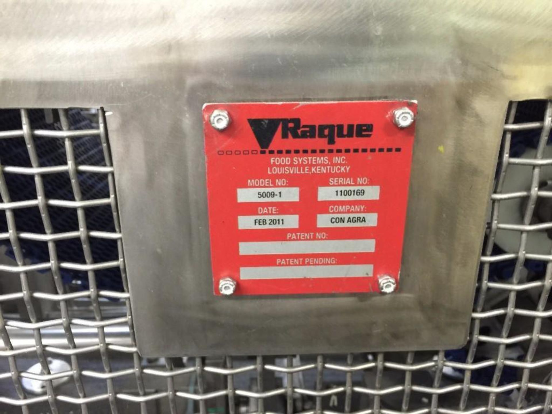 2011 Raque tray sealer, model 5011-1, s/n 1100170, 4-up sealing, AB Panelview Plus controls, 20 inch - Bild 12 aus 15