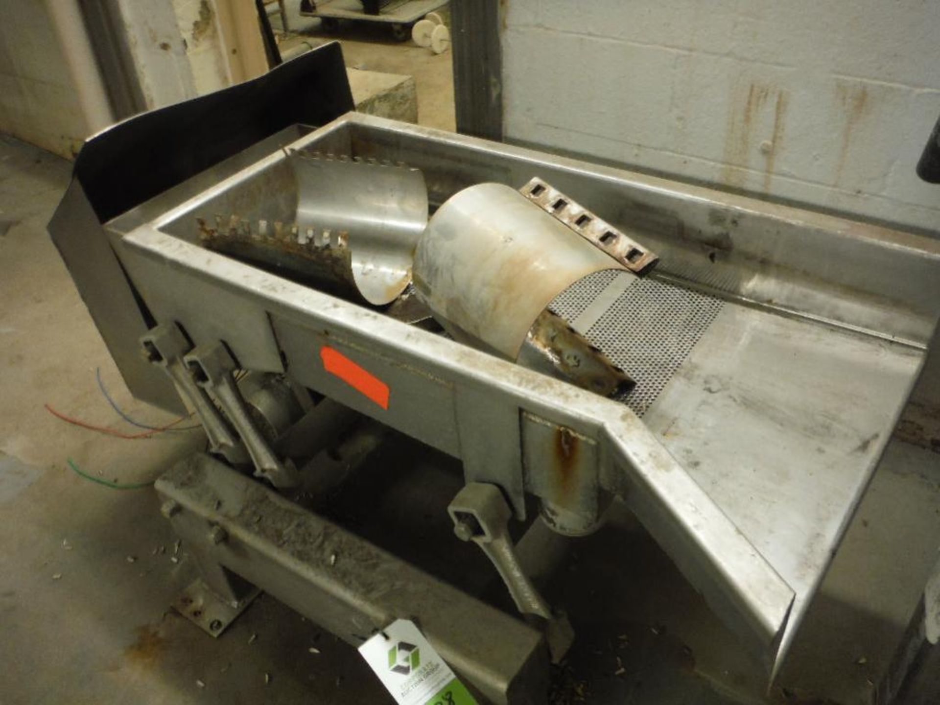 SS vibratory conveyor, 40 in. x 18 in. Rigging Fee: $150