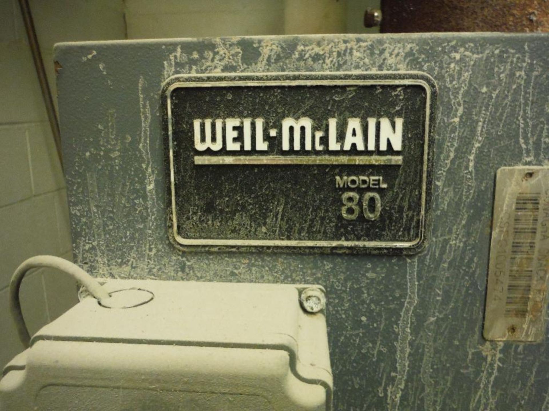 Weil-McLain boiler, Model 80, Series 1, natural gas, 1608 sqft of steam . Rigging Fee: $350 - Image 2 of 5