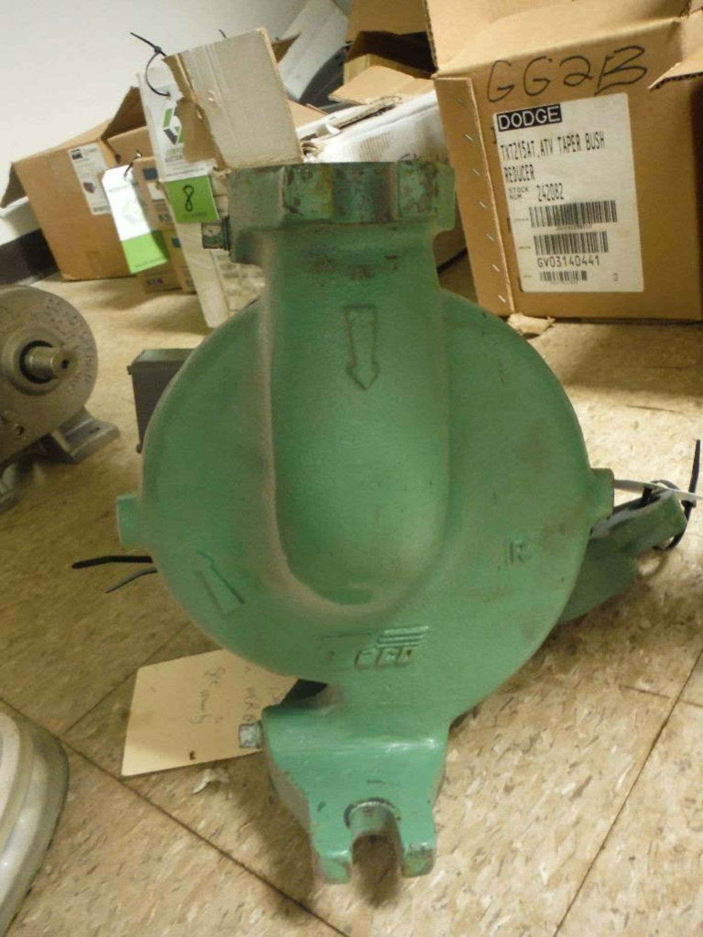 Baldor motor, .25 hp, 1 phase, frame 56C, rpm 1725, w/ pump. Rigging Fee: $25 - Image 4 of 4