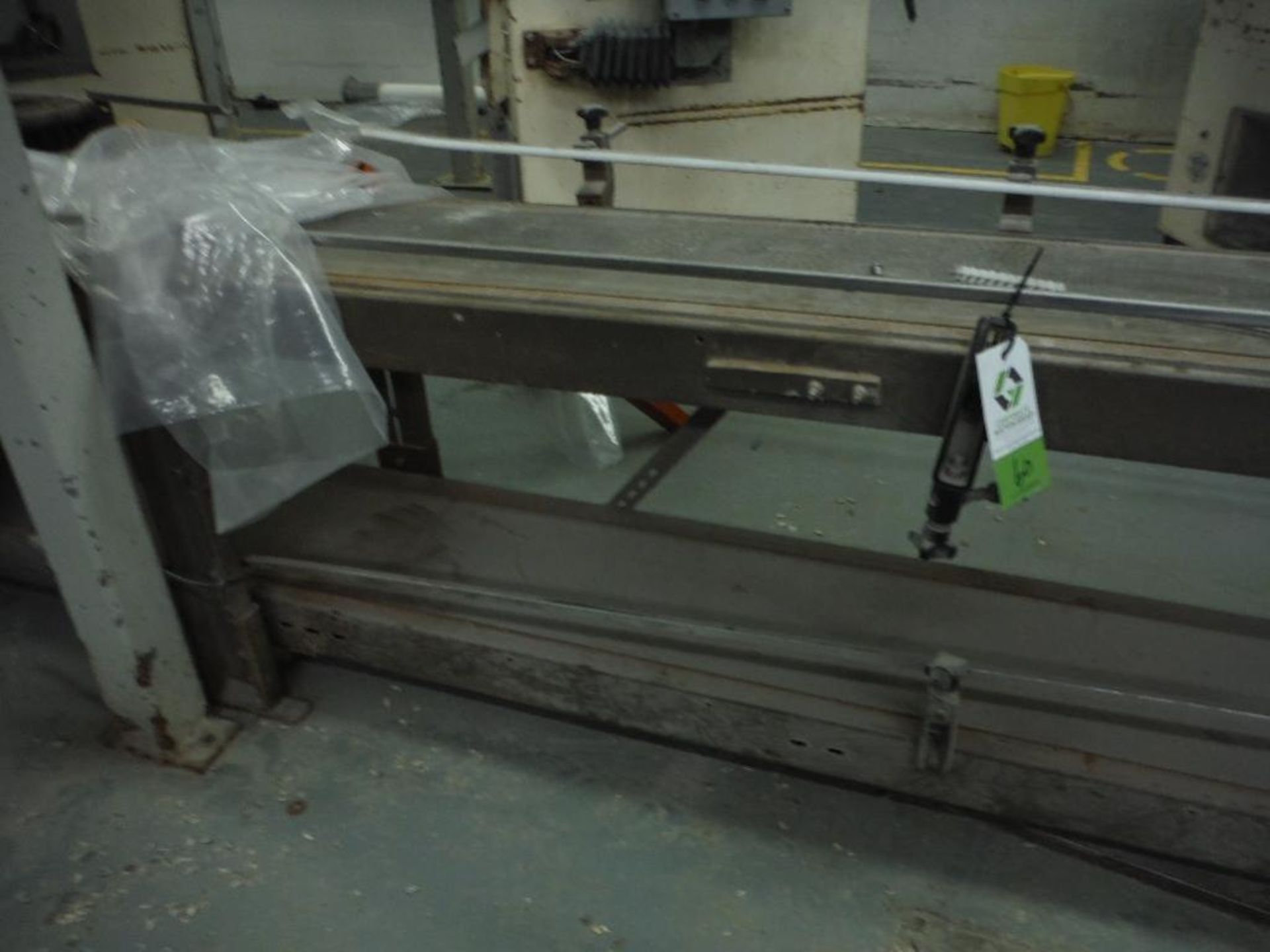 Mild steel 2 level power belt conveyor, 45 ft. x 12 in. wide. Rigging Fee: $250 - Image 2 of 12